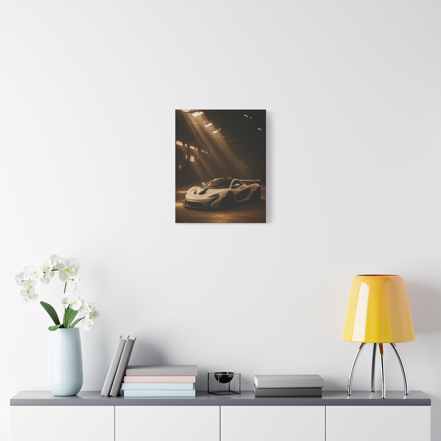 Canvas Print - McLaren 720s Stored Away in a Barn