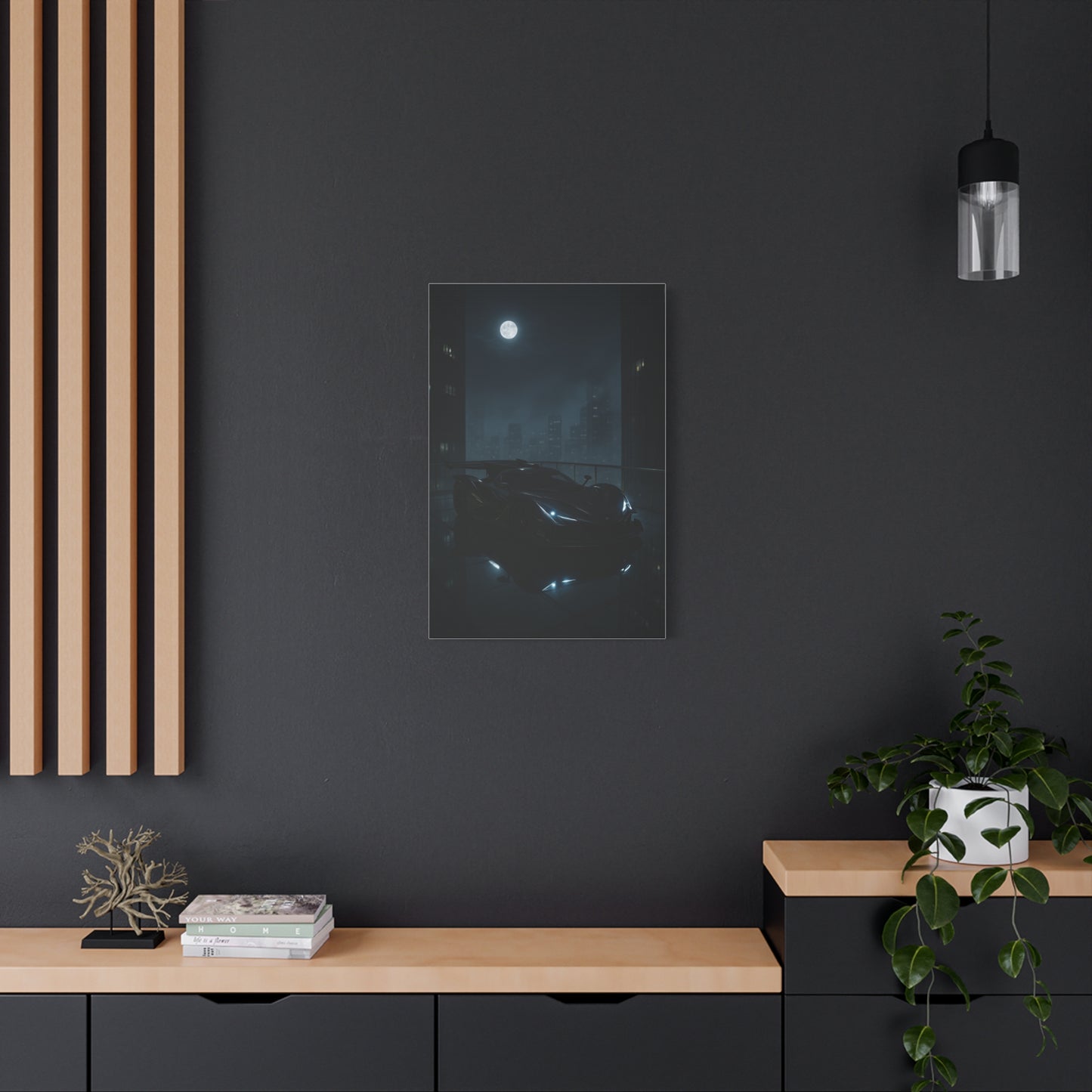 Canvas Print - Apollo IE Chilling on Skyscraper at Midnight