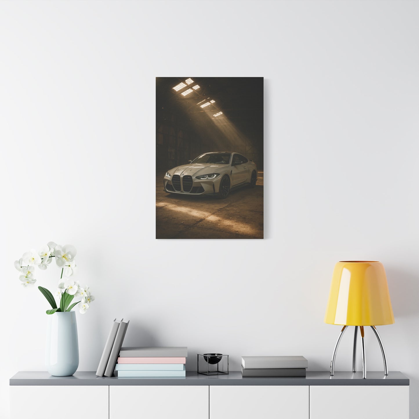 Canvas Print - BMW Stored Away in a Barn