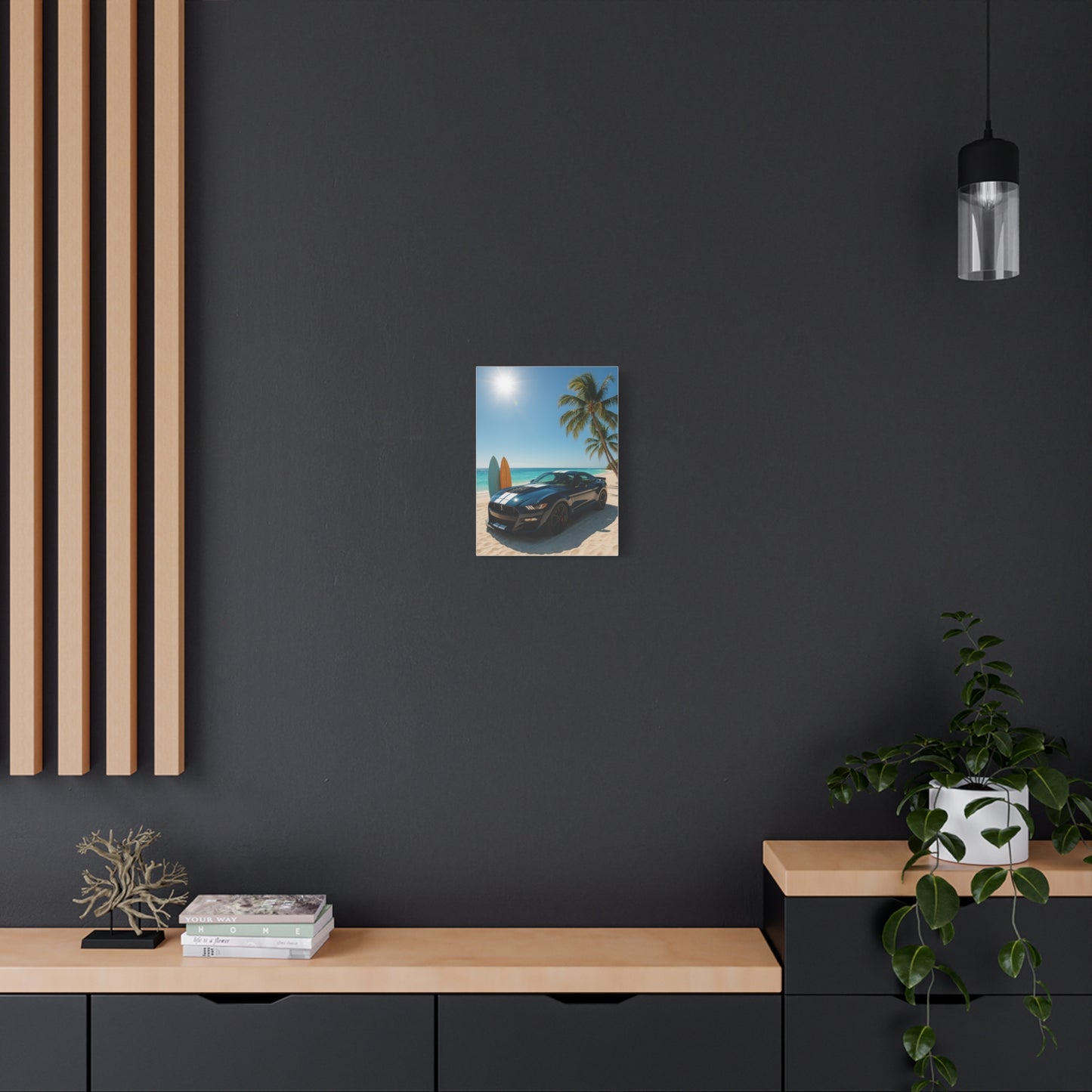 Canvas Print - Ford Shelby GT500 Beach Scene