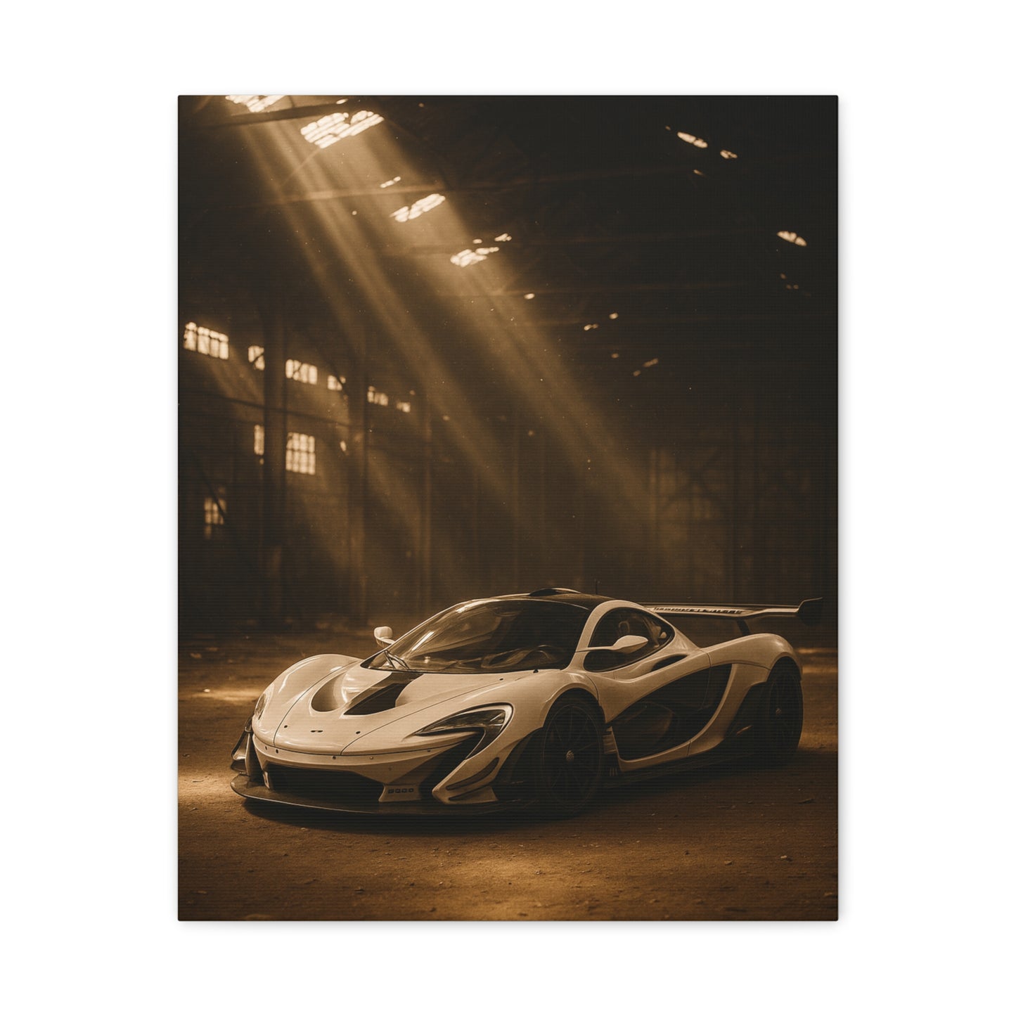 Canvas Print - McLaren 720s Stored Away in a Barn