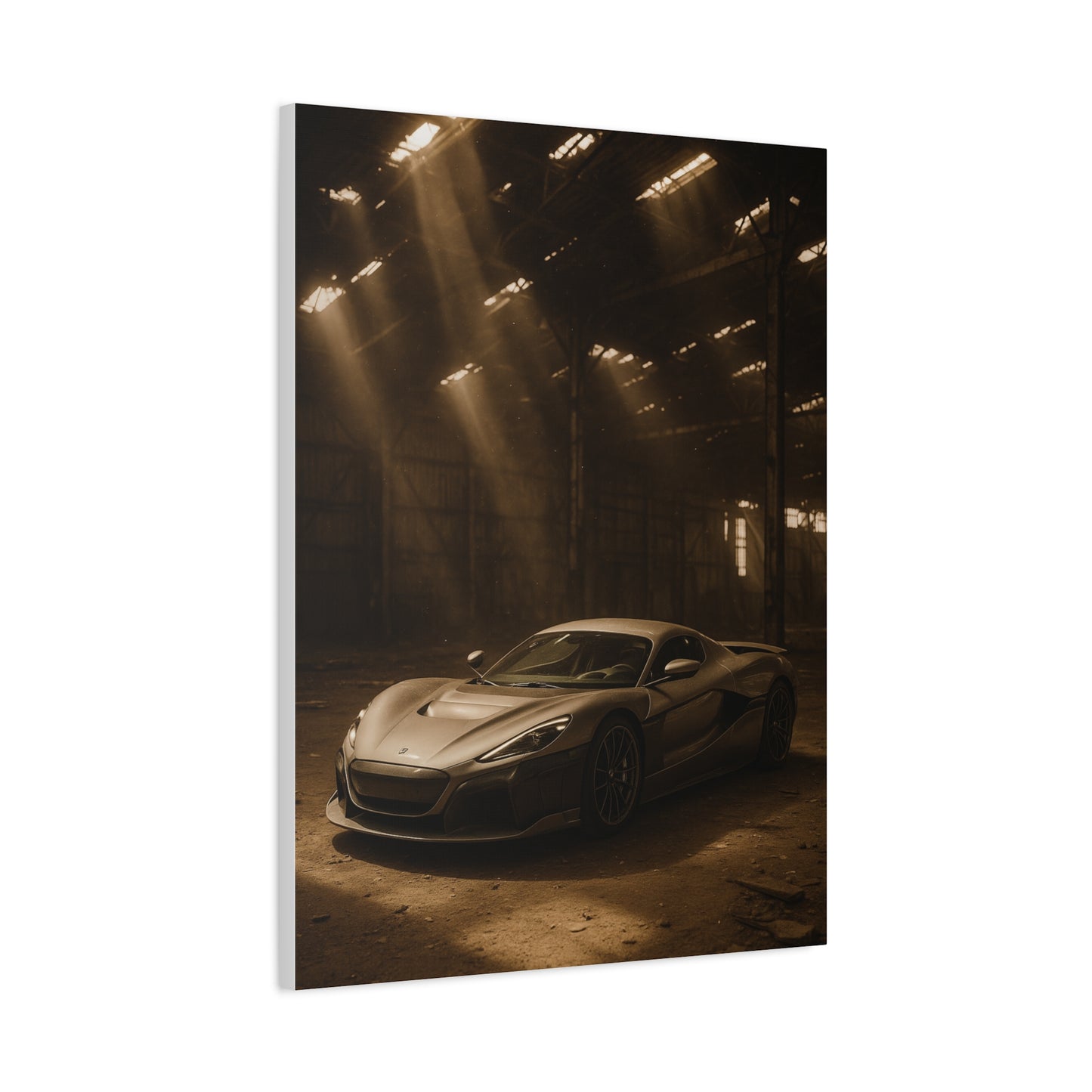 Canvas Art - Rimac Nevera in a Dusty Barn