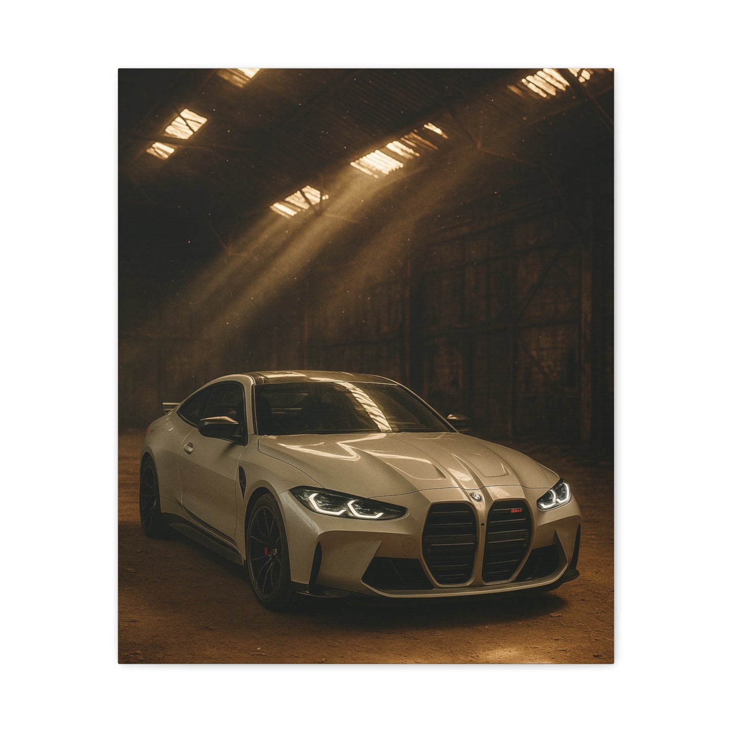 Canvas Print BMW Stored Away in a Barn