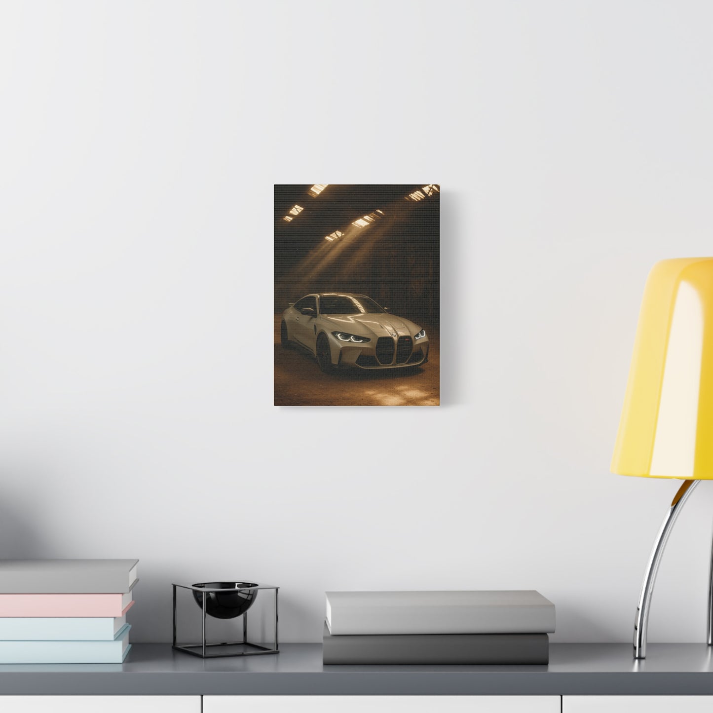 Canvas Print BMW Stored Away in a Barn