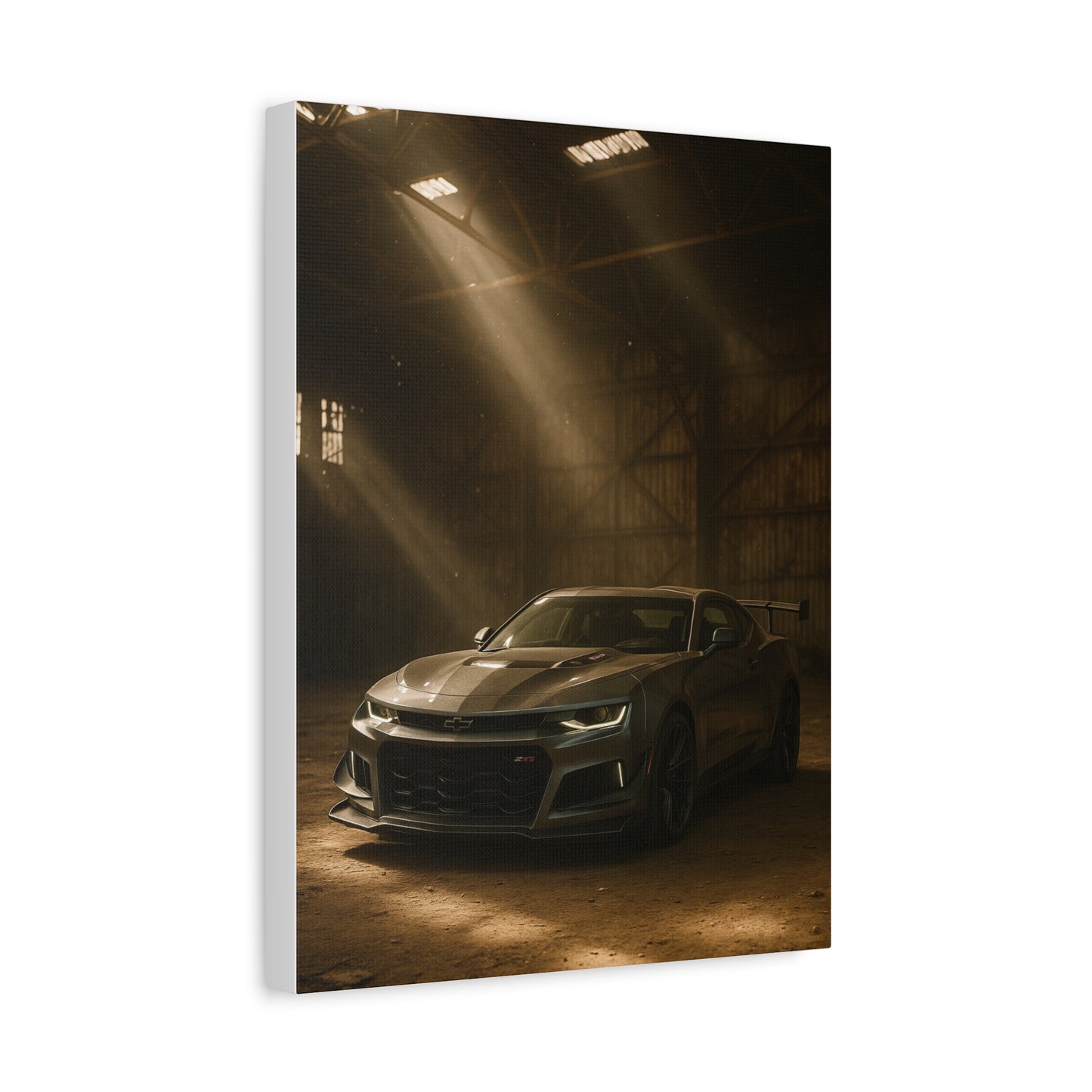 Canvas Print - Chevrolet Camaro in Barn