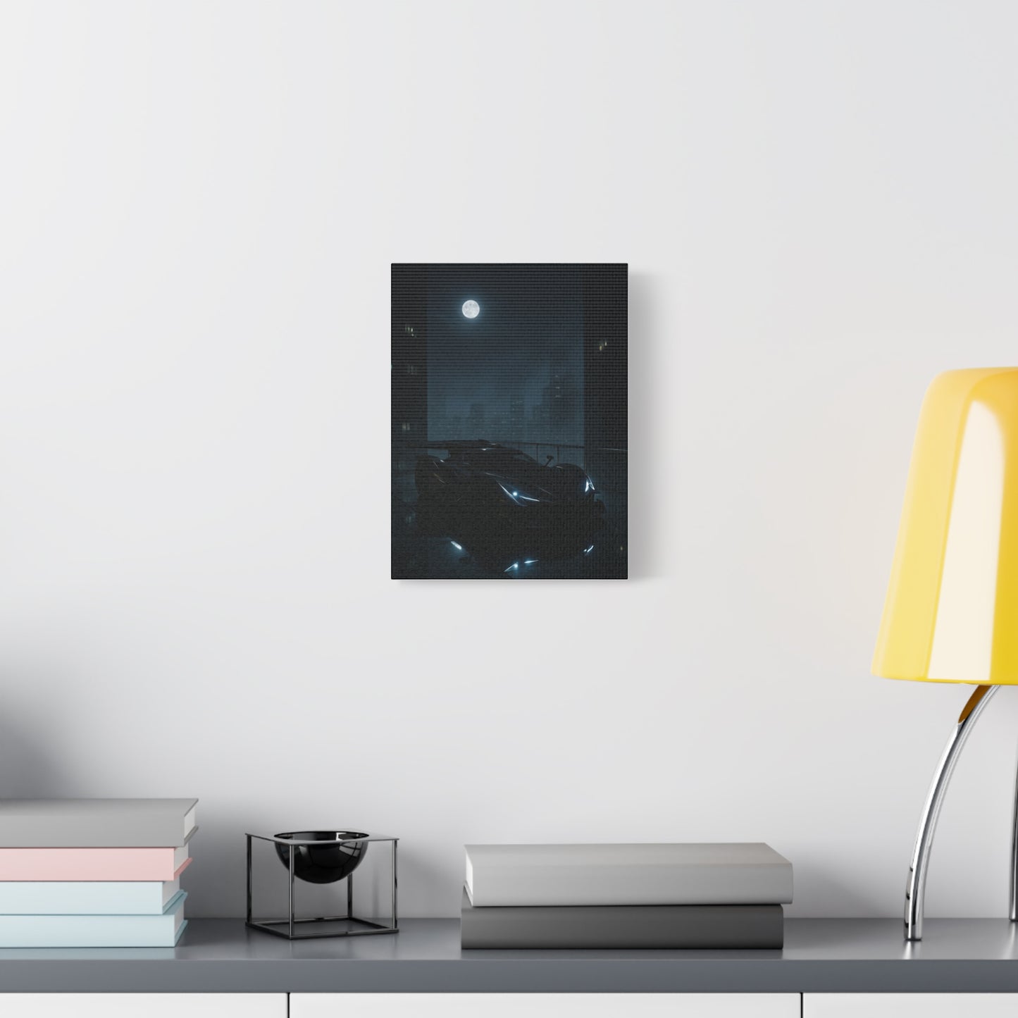 Canvas Print - Apollo IE Chilling on Skyscraper at Midnight