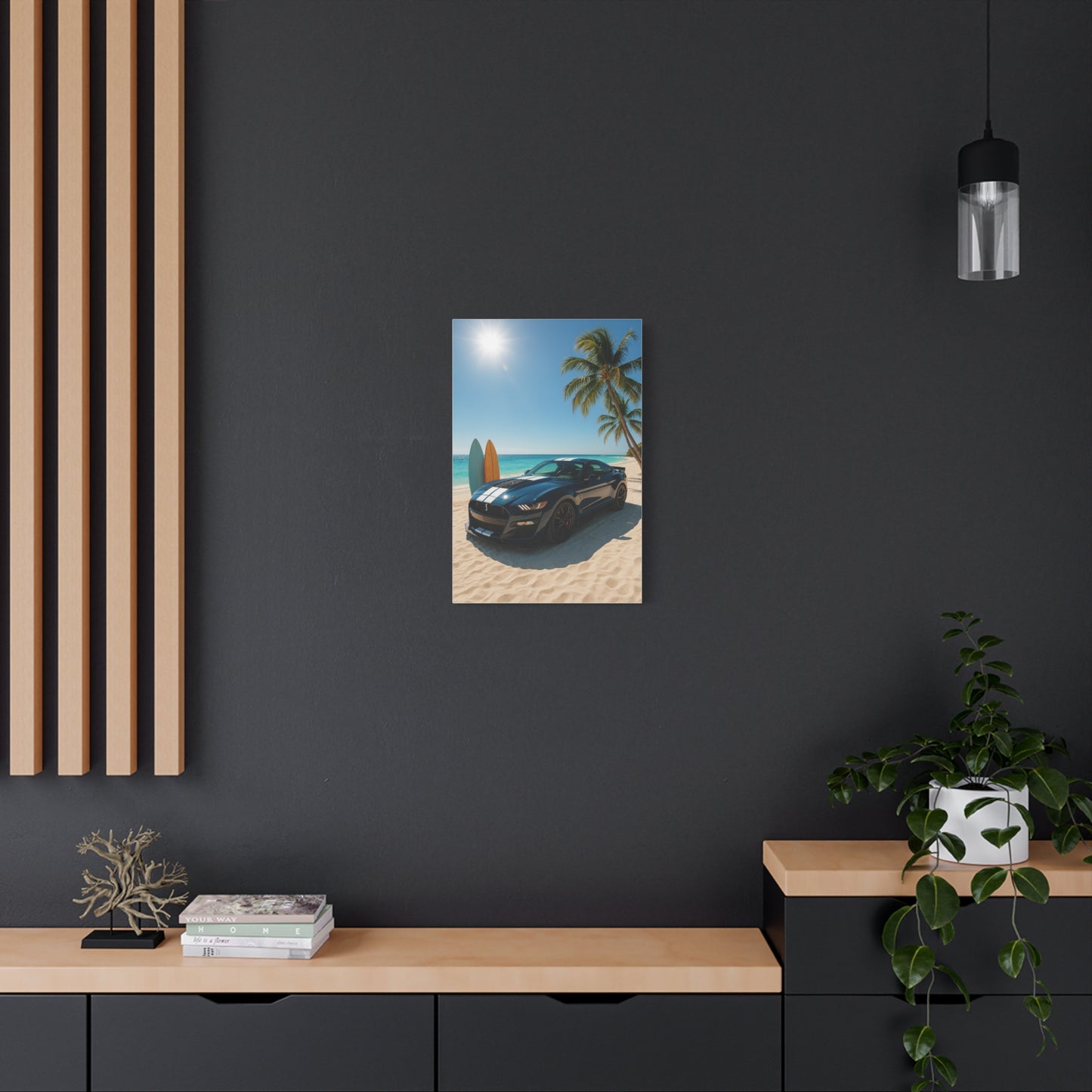 Canvas Print - Ford Shelby GT500 Beach Scene