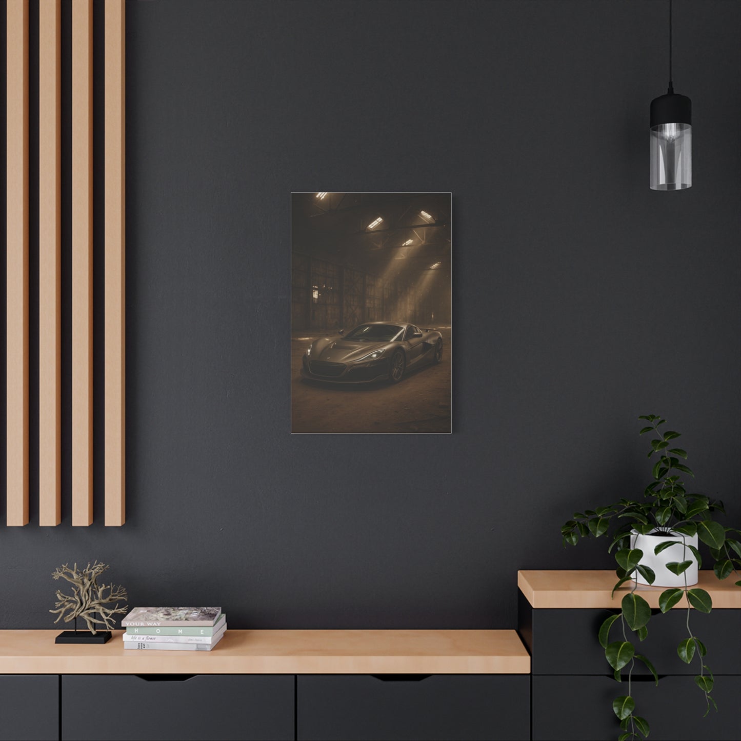 Canvas Art - Rimac Nevera in a Dusty Barn
