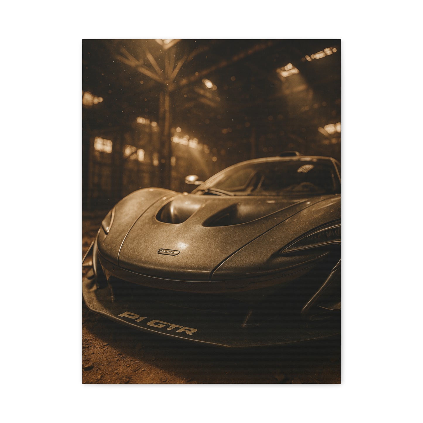 Canvas Print - McLaren 720s Stored Away in a Barn