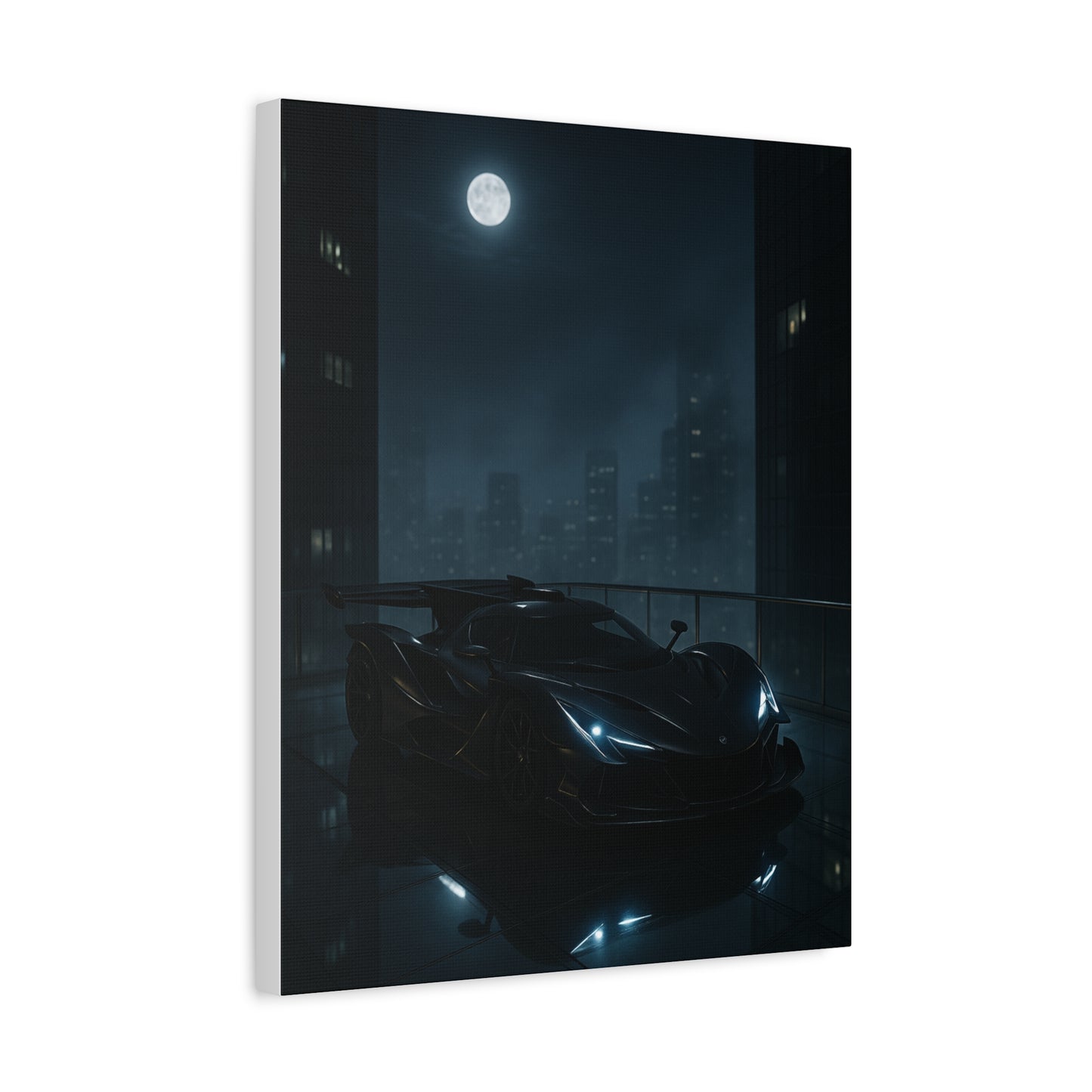 Canvas Print - Apollo IE Chilling on Skyscraper at Midnight