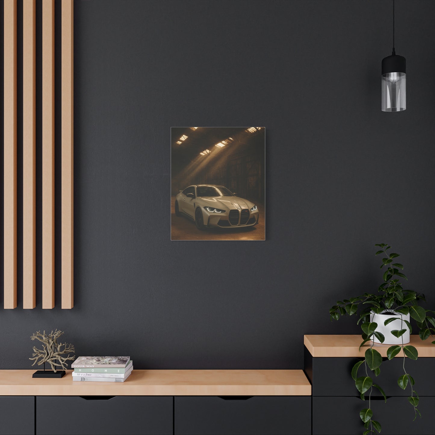 Canvas Print BMW Stored Away in a Barn