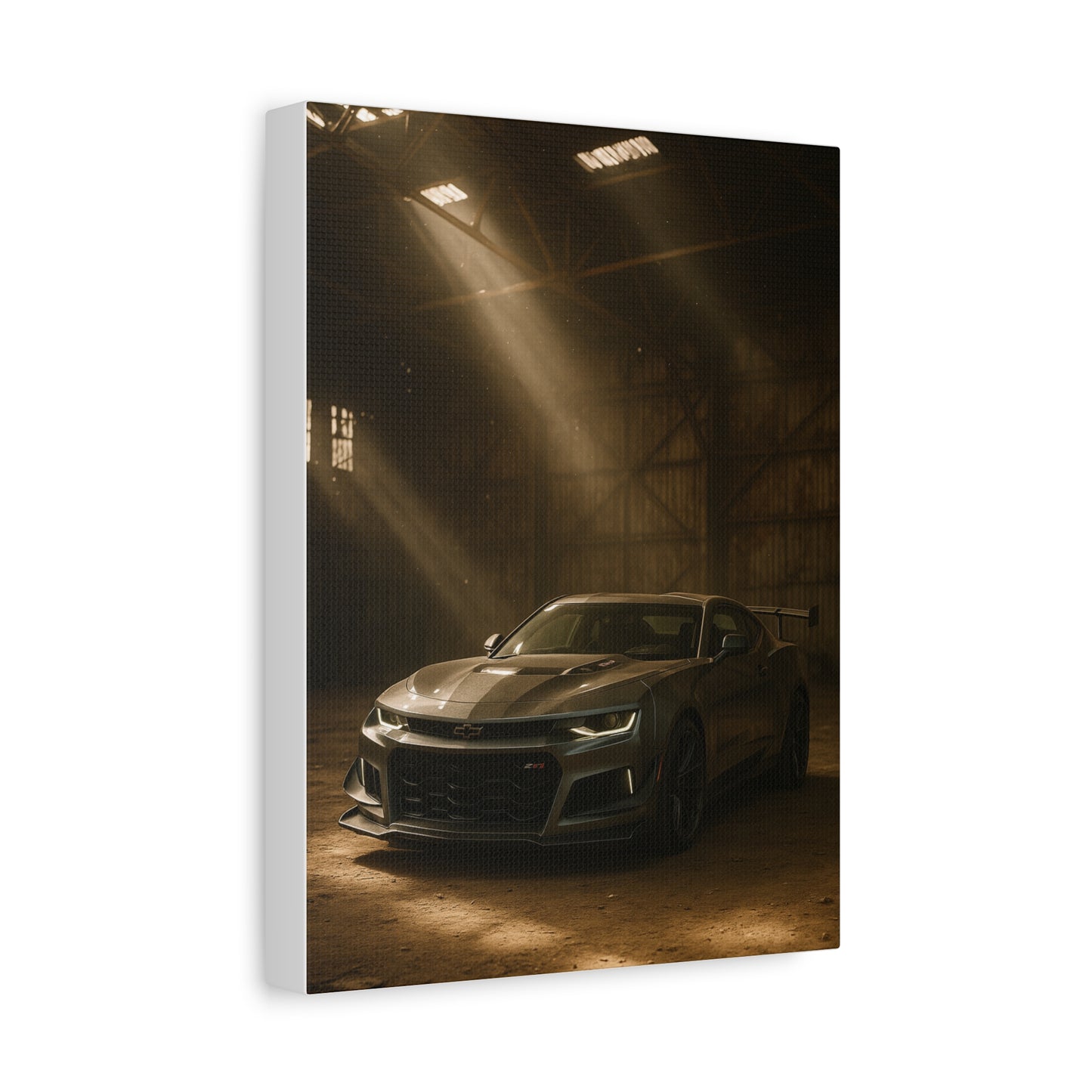 Canvas Print - Chevrolet Camaro in Barn