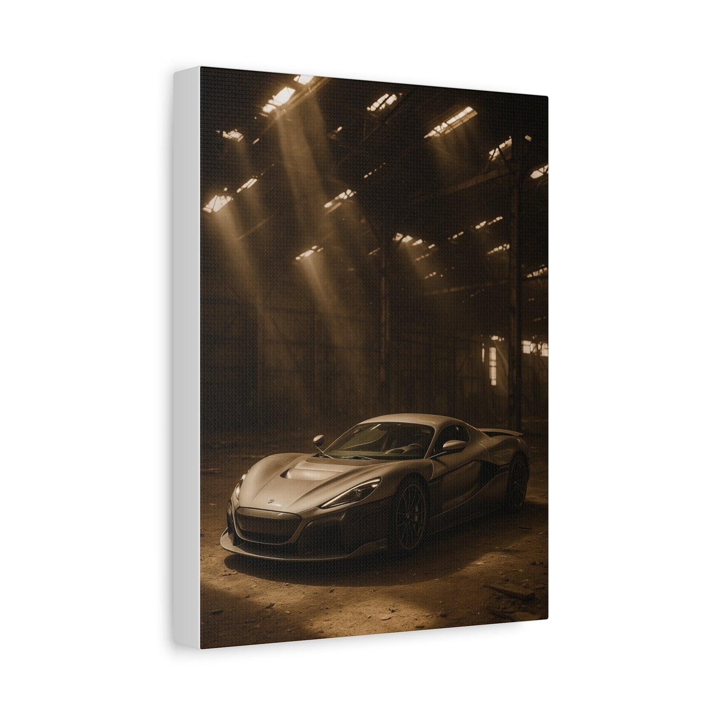 Canvas Art - Rimac Nevera in a Dusty Barn