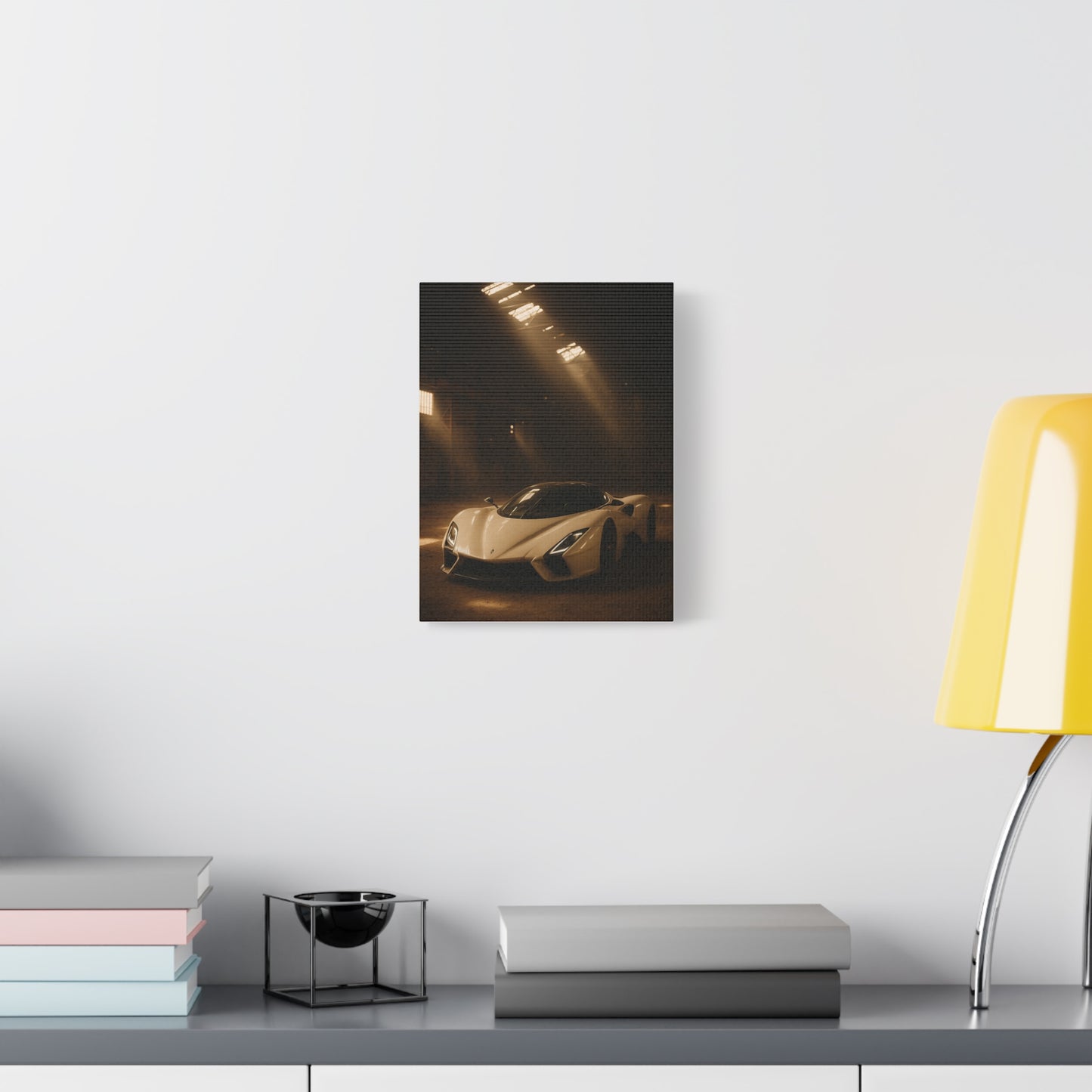Canvas Print - SSC Tuatara in a dusty barn Wall Art