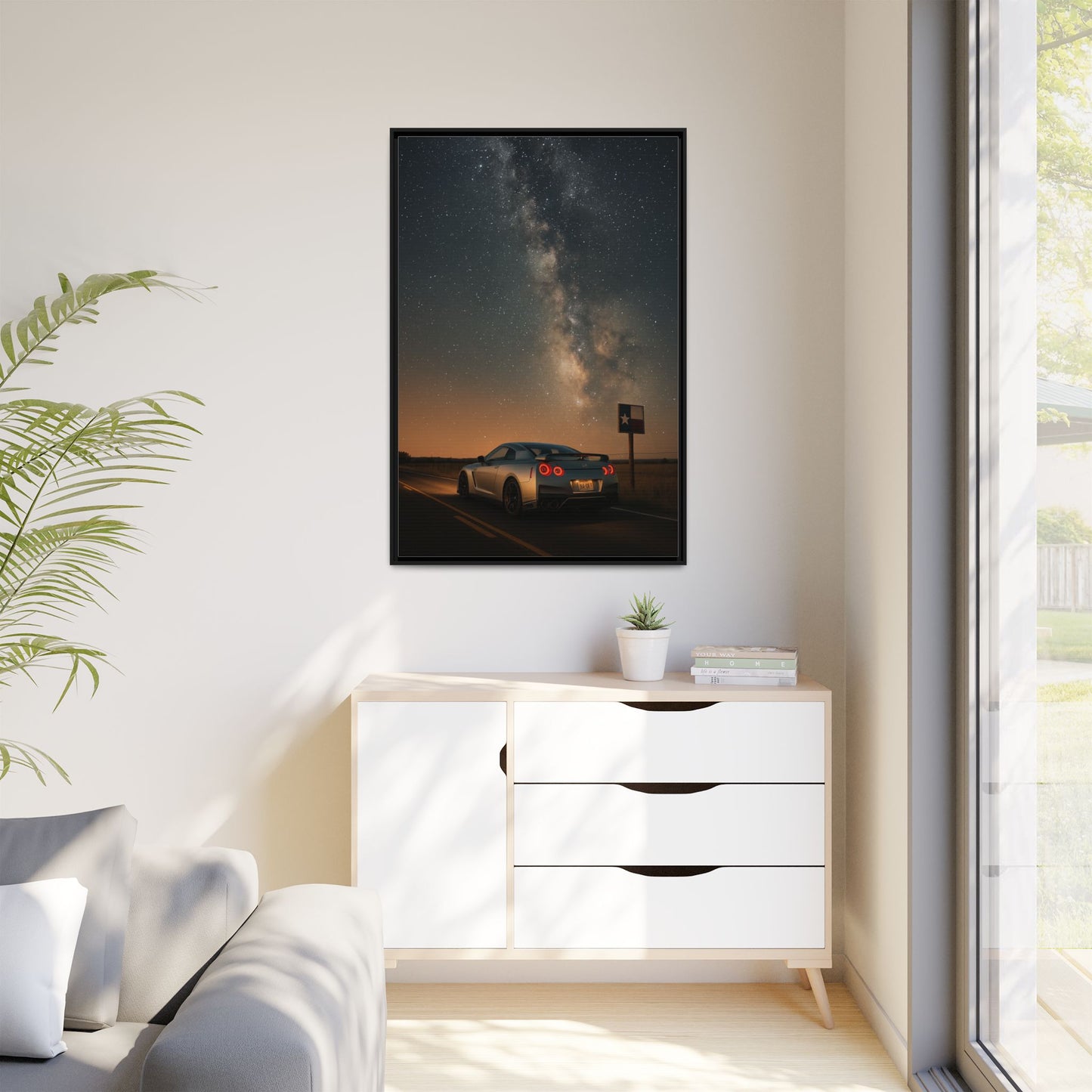 Canvas Print - Nissan GTR R35 Under Night Sky