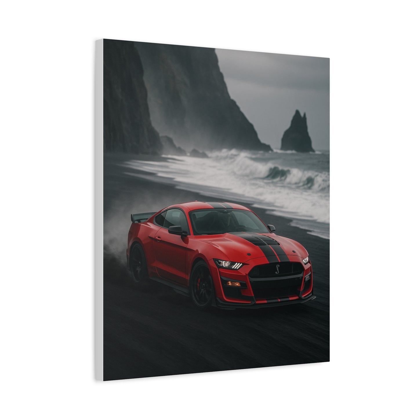 Canvas Print - Ford Shelby GT500 Volcanic Beach Scene