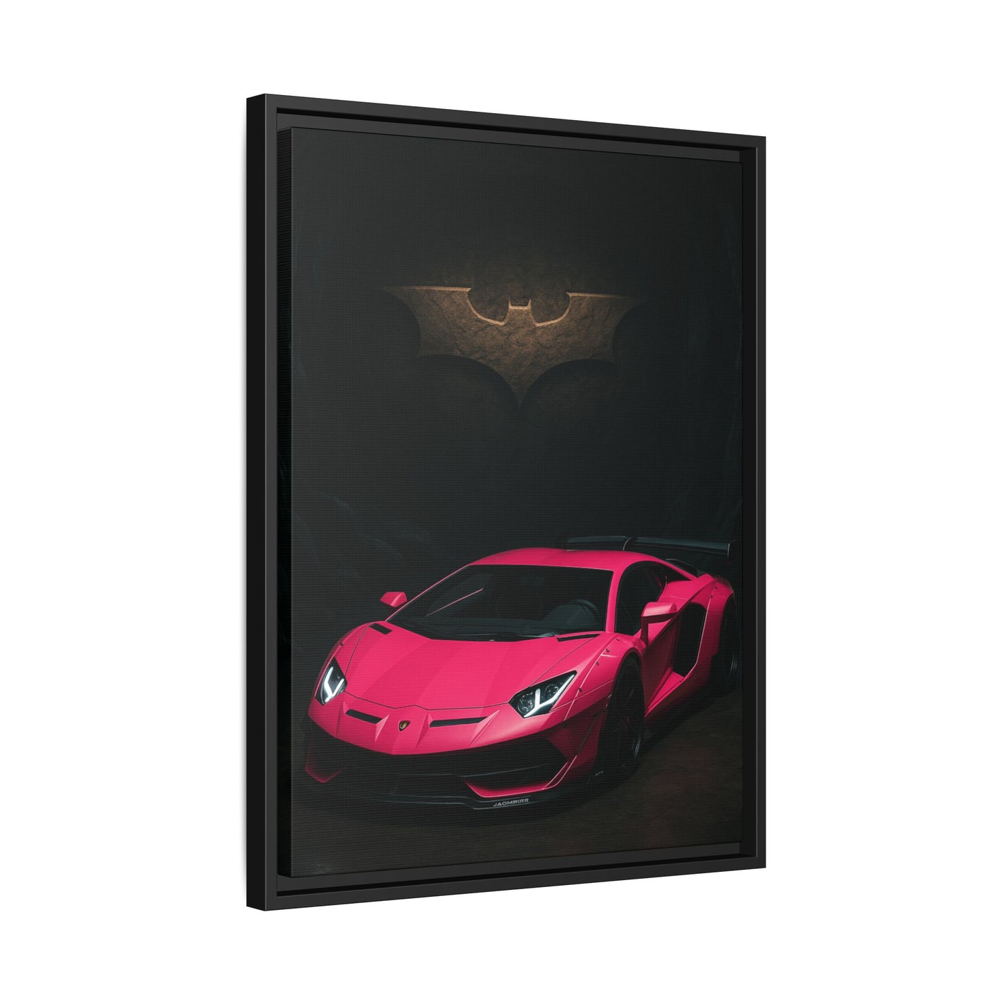 Pink Liberty Walk Wide Body Lamborghini Aventador Matte Canvas Framed
