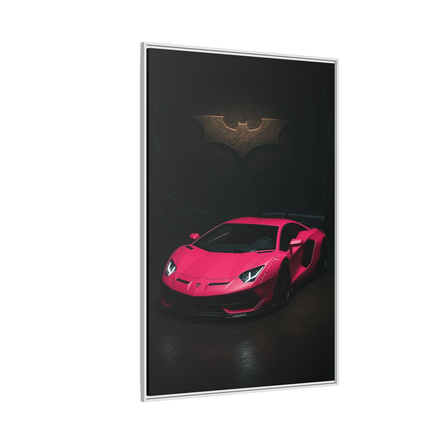Pink Liberty Walk Wide Body Lamborghini Aventador Matte Canvas Framed