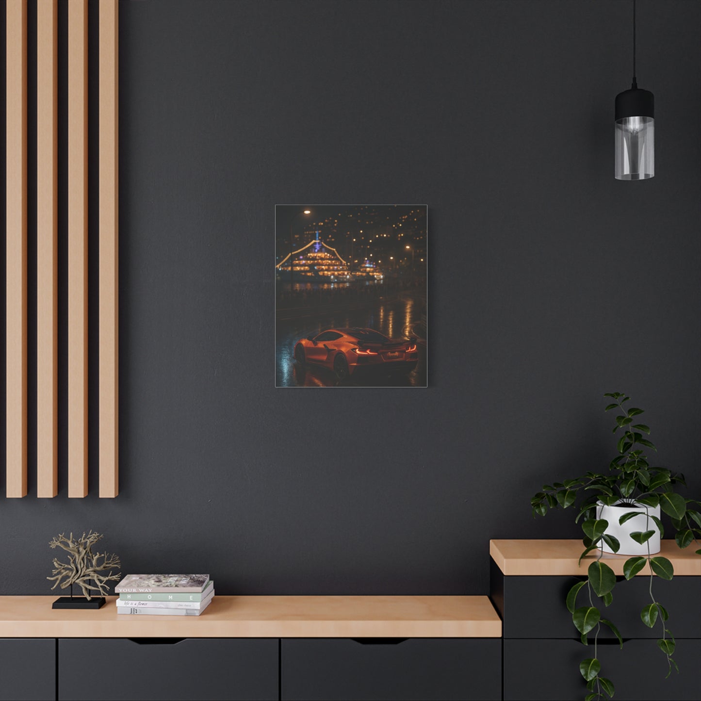 Canvas Print - Corvette C8 Hairpin Turn in Monaco