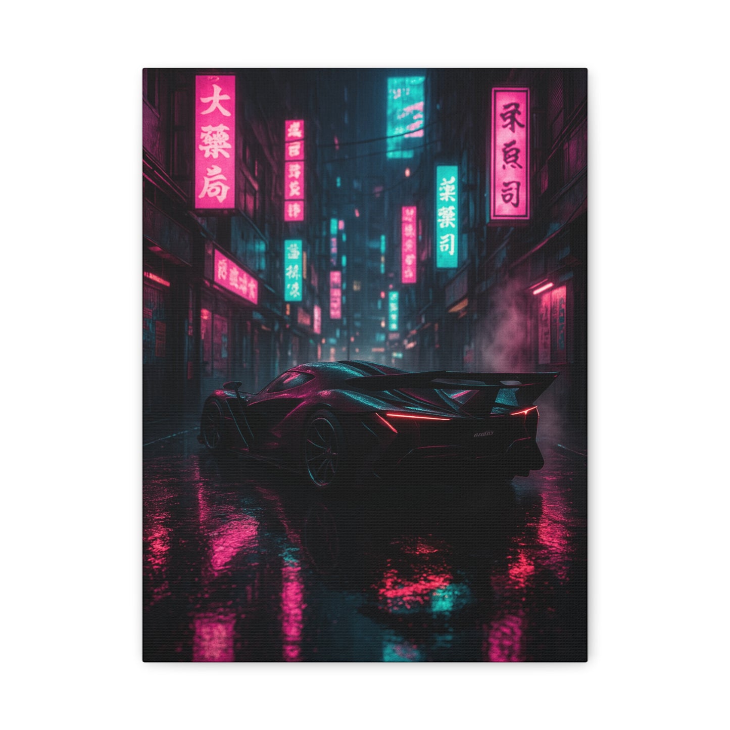 Canvas Wall Art - Apollo IE Tokyo Night Street Scene