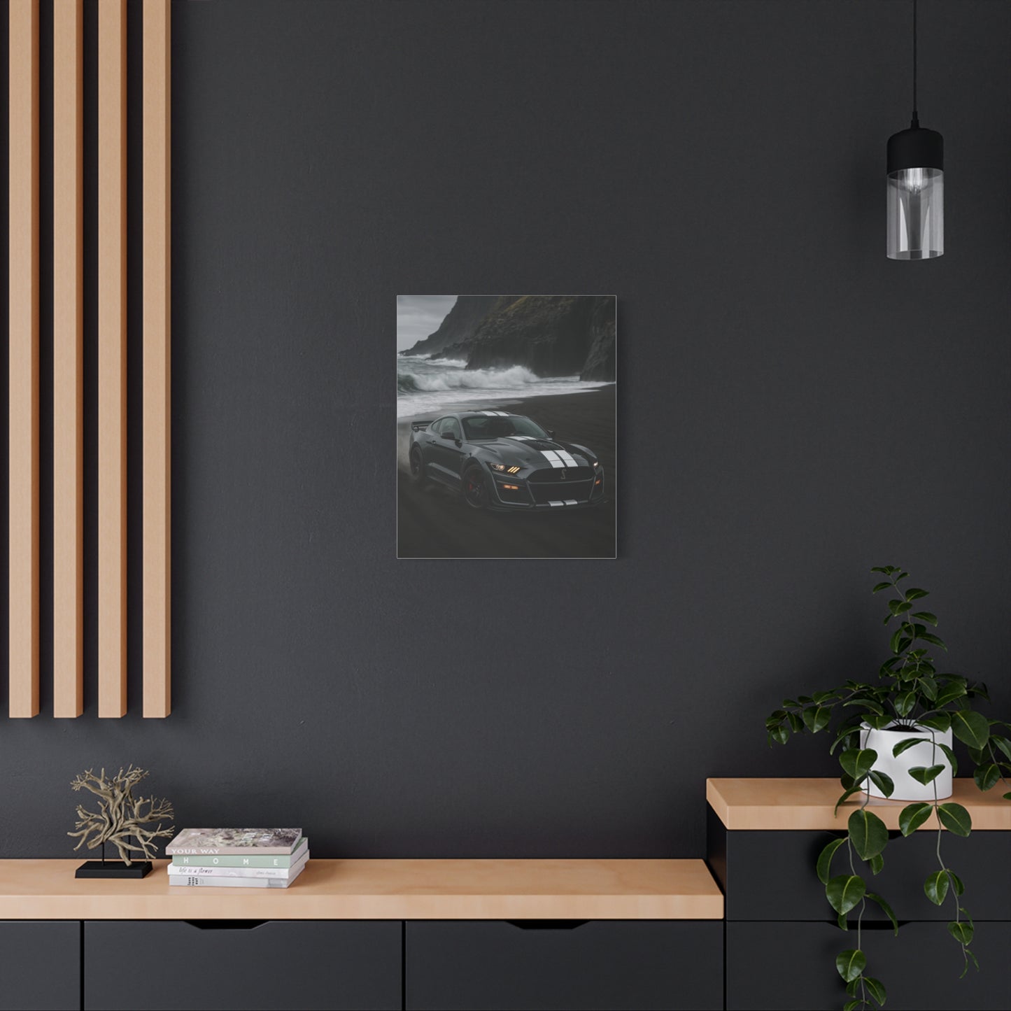 Canvas Print - Ford Shelby GT500 Volcanic Beach Scene