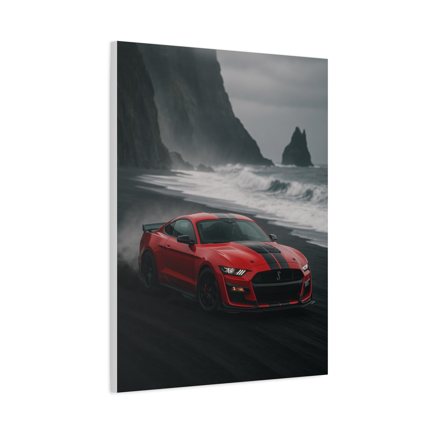 Canvas Print - Ford Shelby GT500 Volcanic Beach Scene