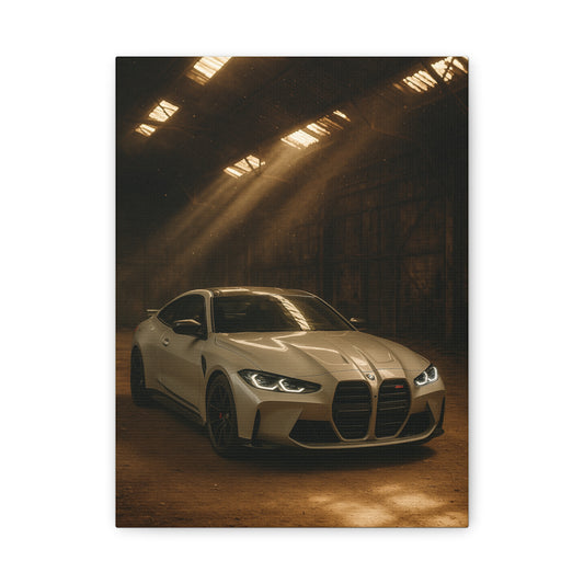 Canvas Print BMW Stored Away in a Barn