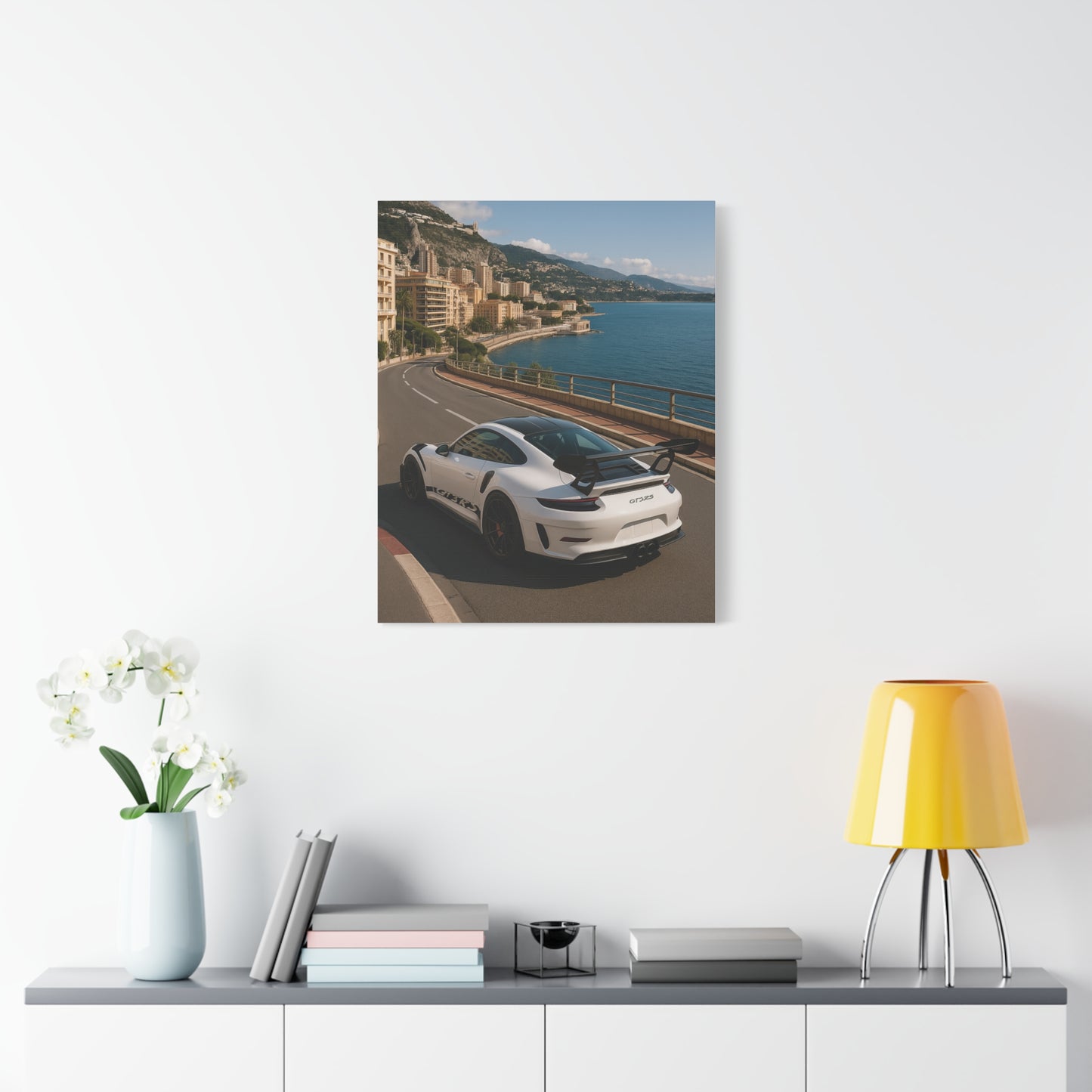 Canvas Print - Porsche GT3RS Monaco Waterfront