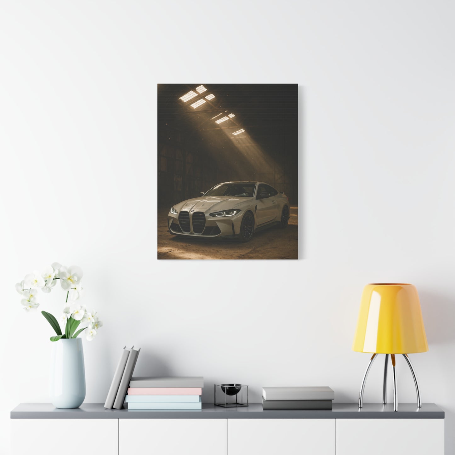 Canvas Print - BMW Stored Away in a Barn