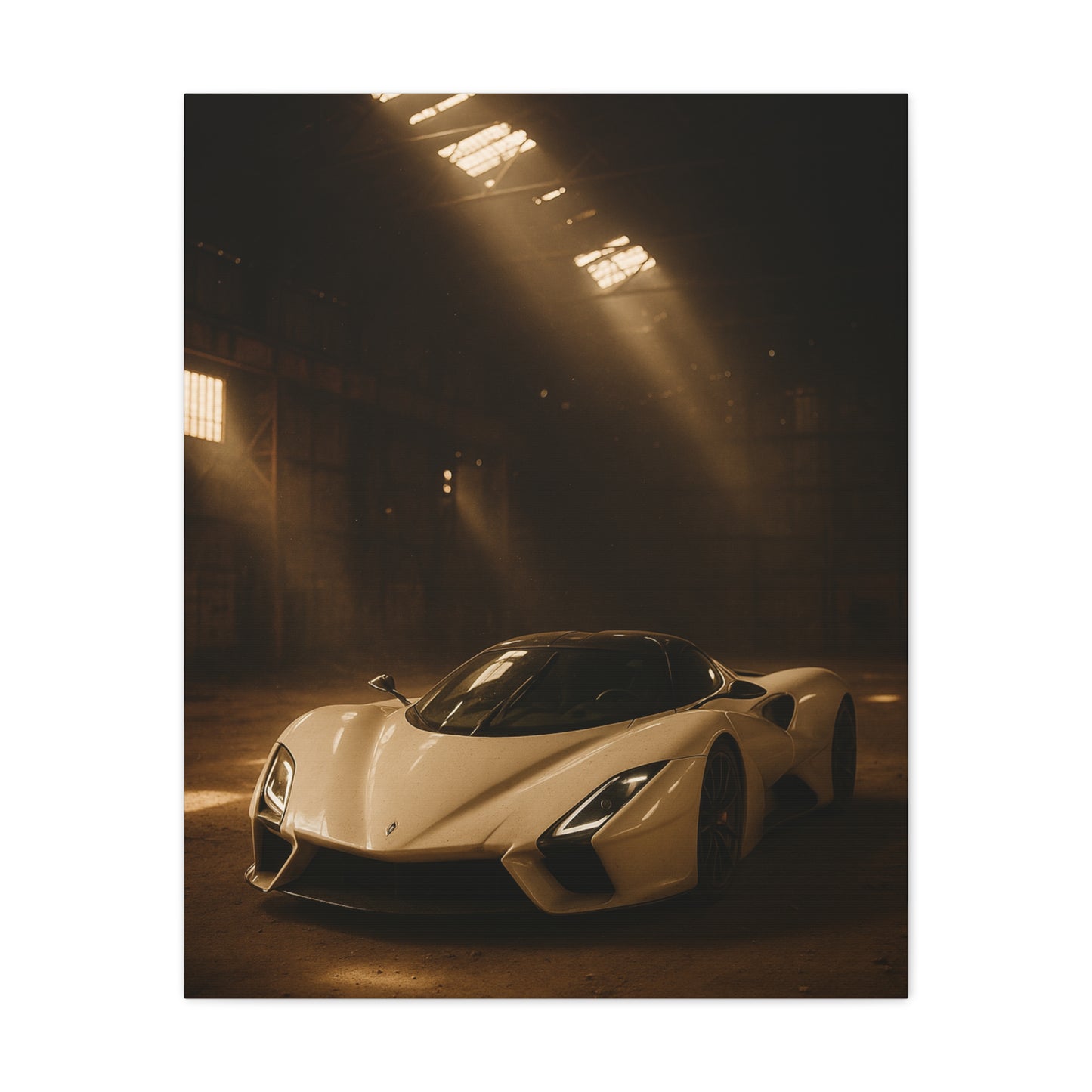 Canvas Print - SSC Tuatara in a dusty barn Wall Art