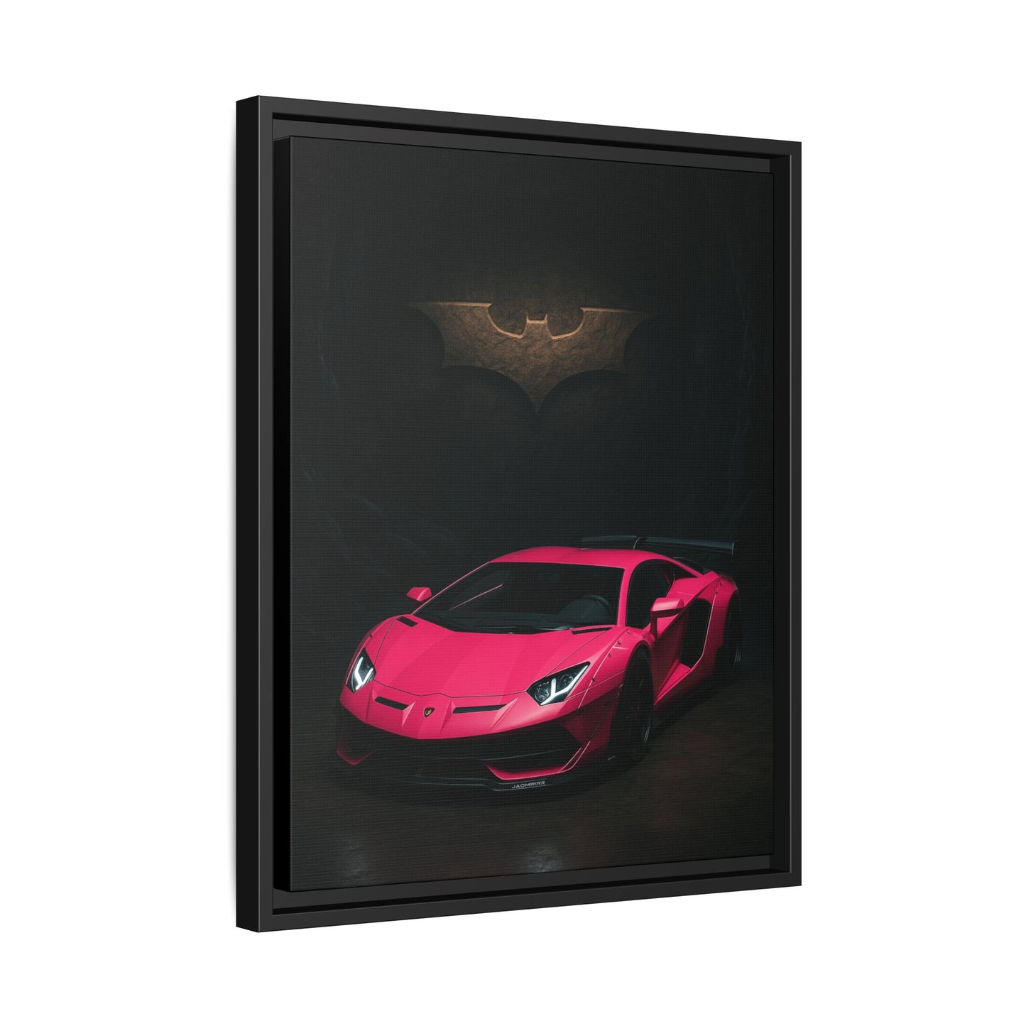 Pink Liberty Walk Wide Body Lamborghini Aventador Matte Canvas Framed