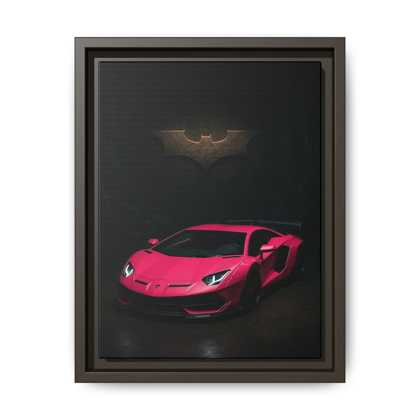 Pink Liberty Walk Wide Body Lamborghini Aventador Matte Canvas Framed