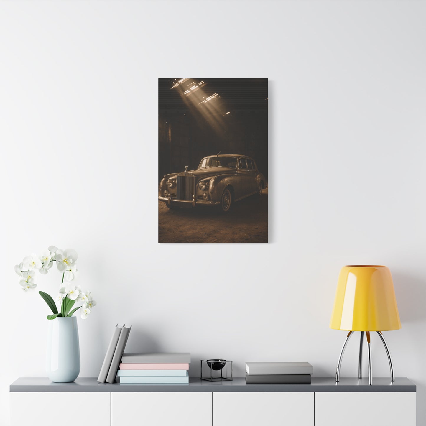 Canvas Wall Art Vintage Rolls Royce