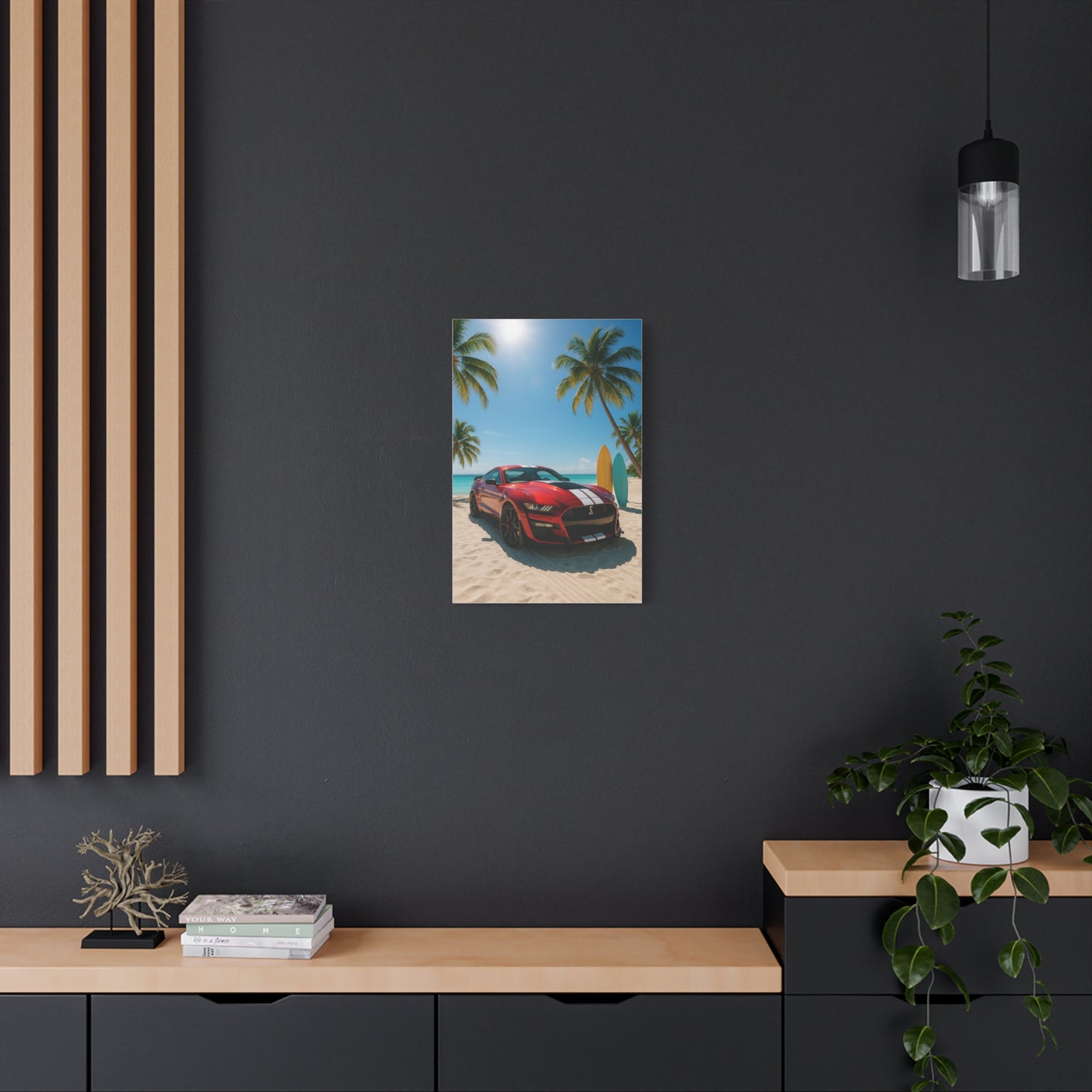 Canvas Print - Ford Shelby GT500 Beach Scene