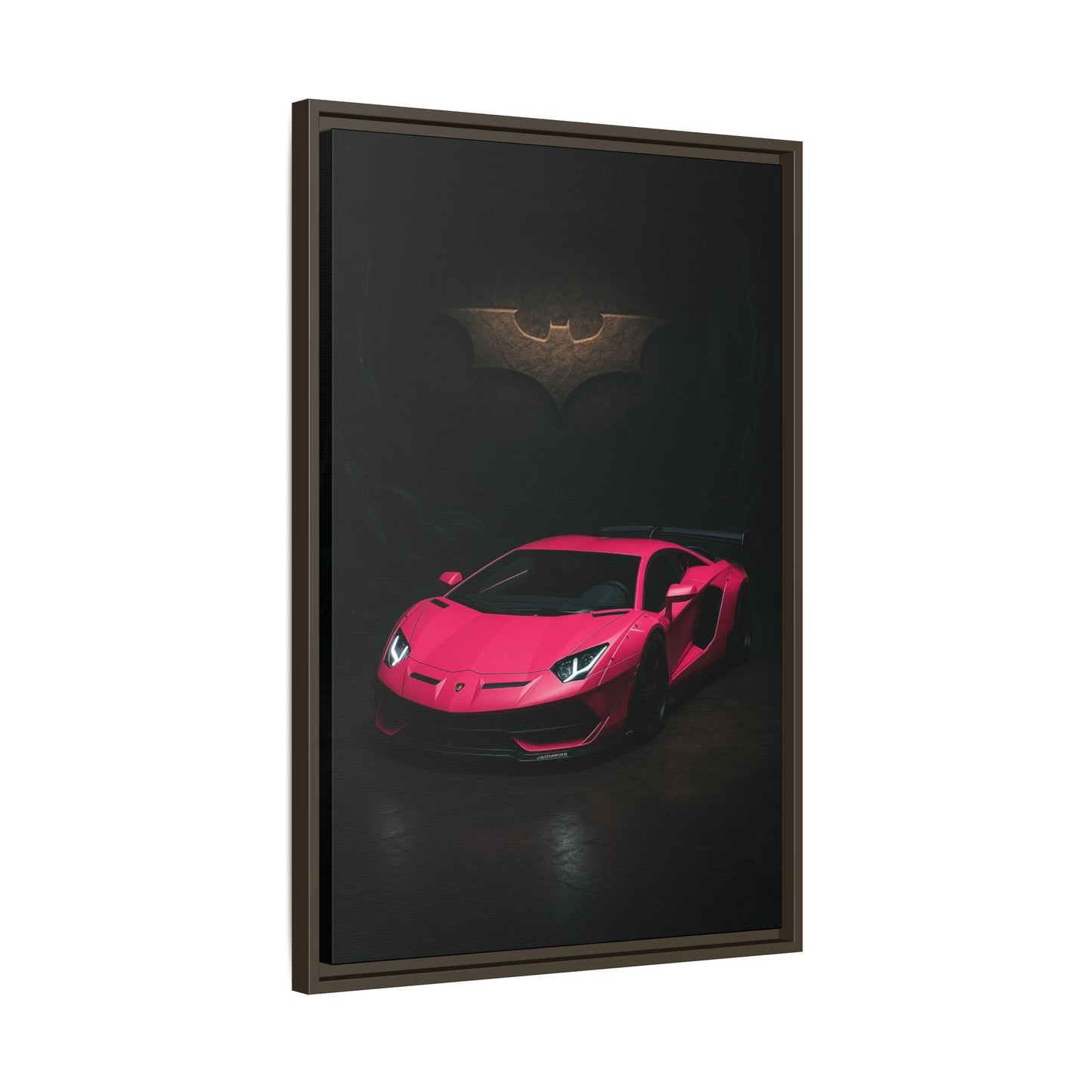 Pink Liberty Walk Wide Body Lamborghini Aventador Matte Canvas Framed