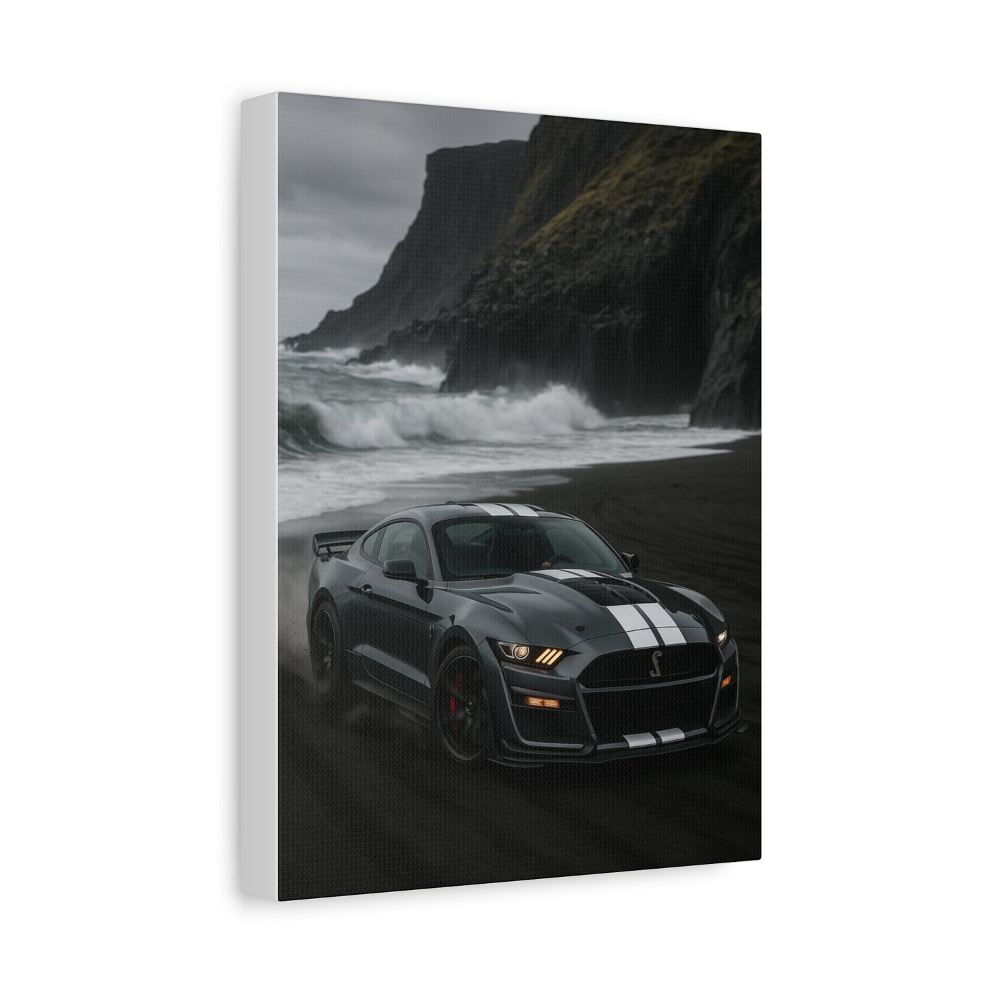 Canvas Print - Ford Shelby GT500 Volcanic Beach Scene
