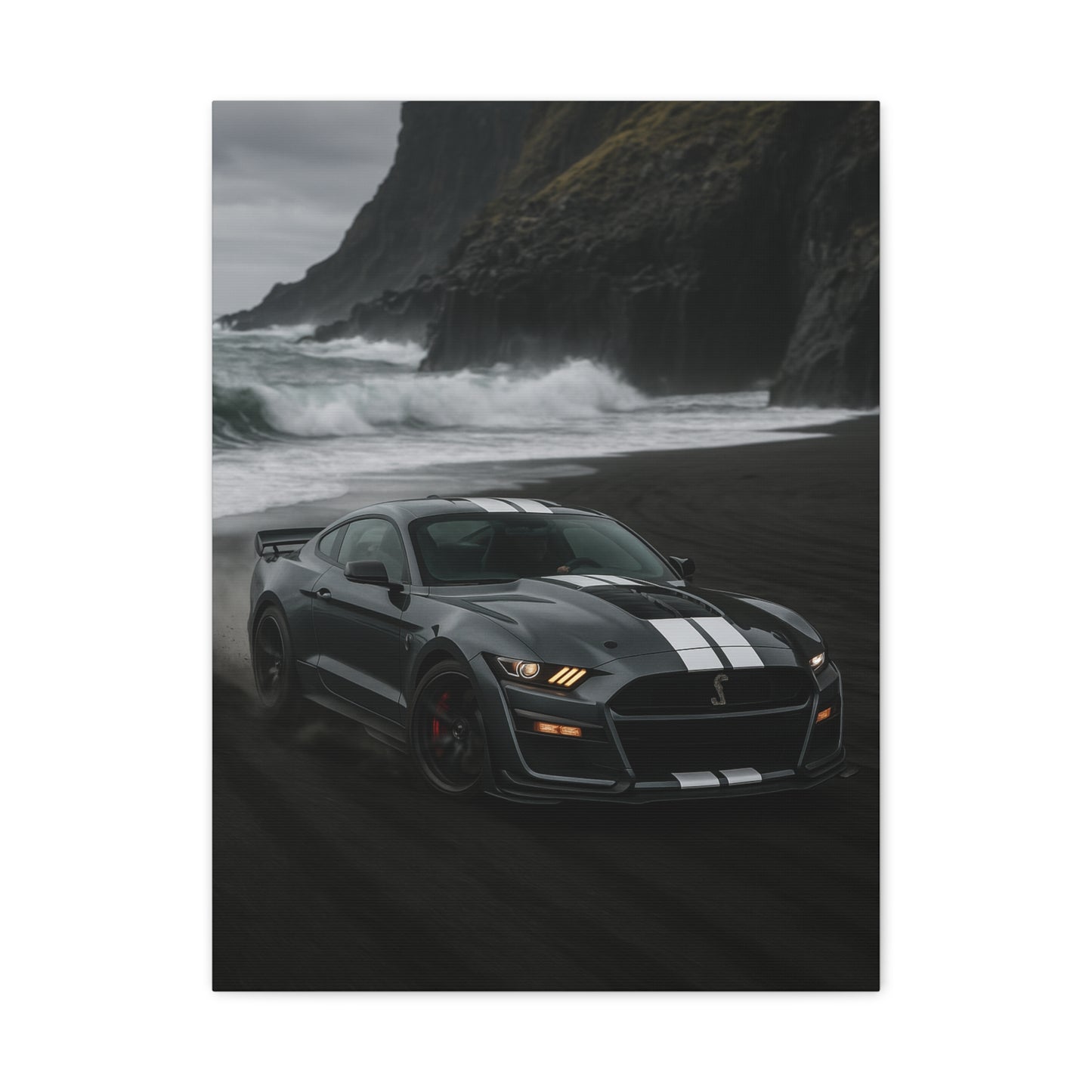 Canvas Print - Ford Shelby GT500 Volcanic Beach Scene