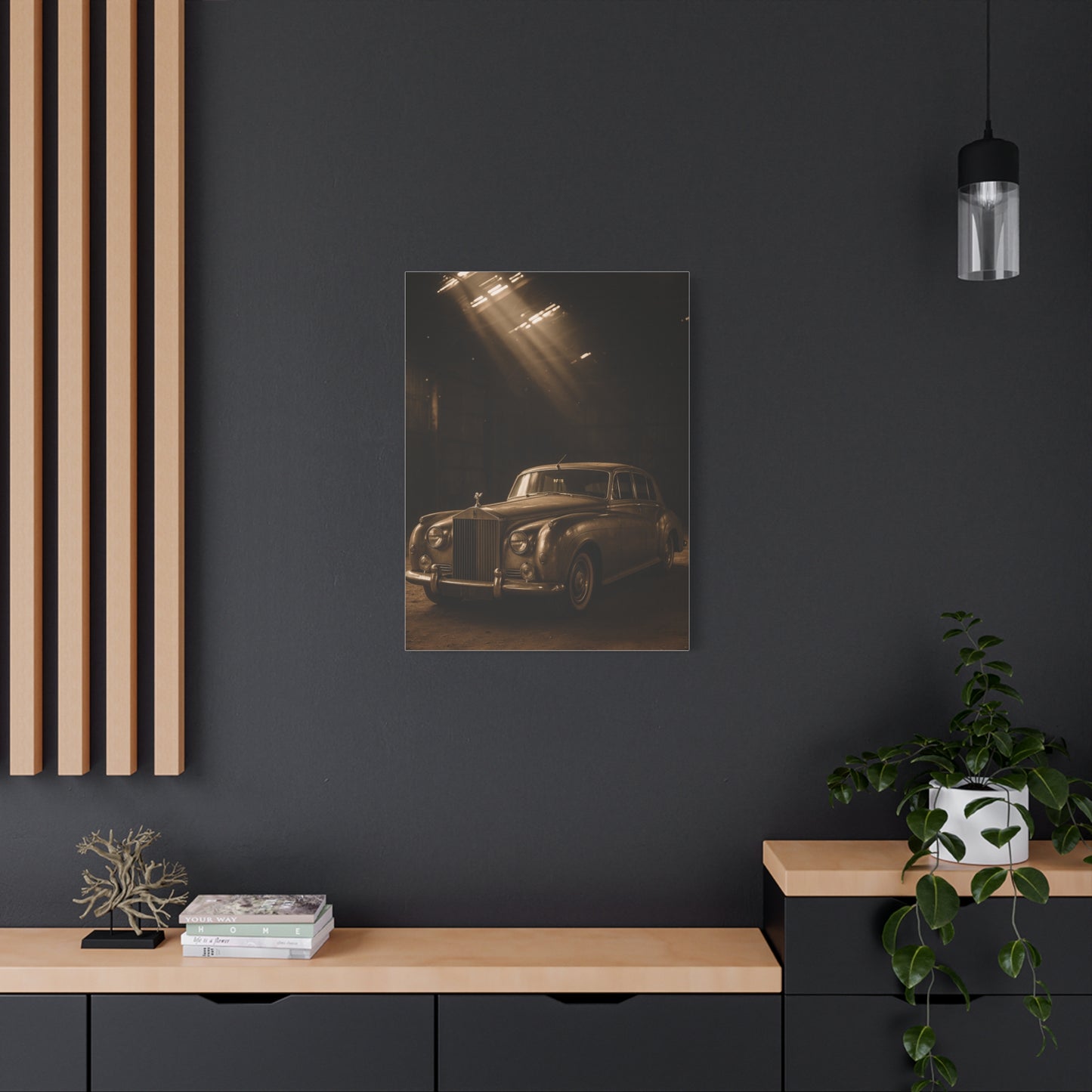 Canvas Wall Art Vintage Rolls Royce