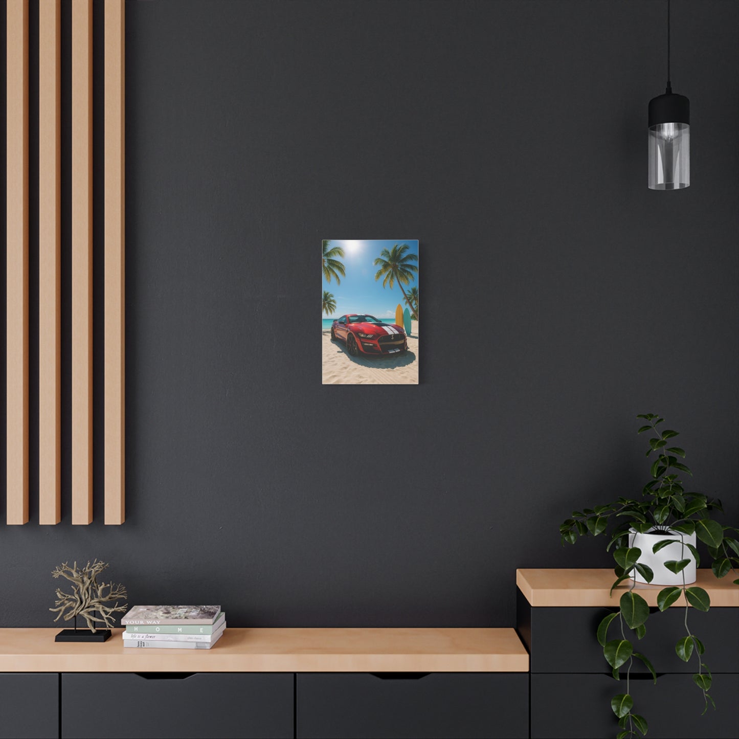 Canvas Print - Ford Shelby GT500 Beach Scene
