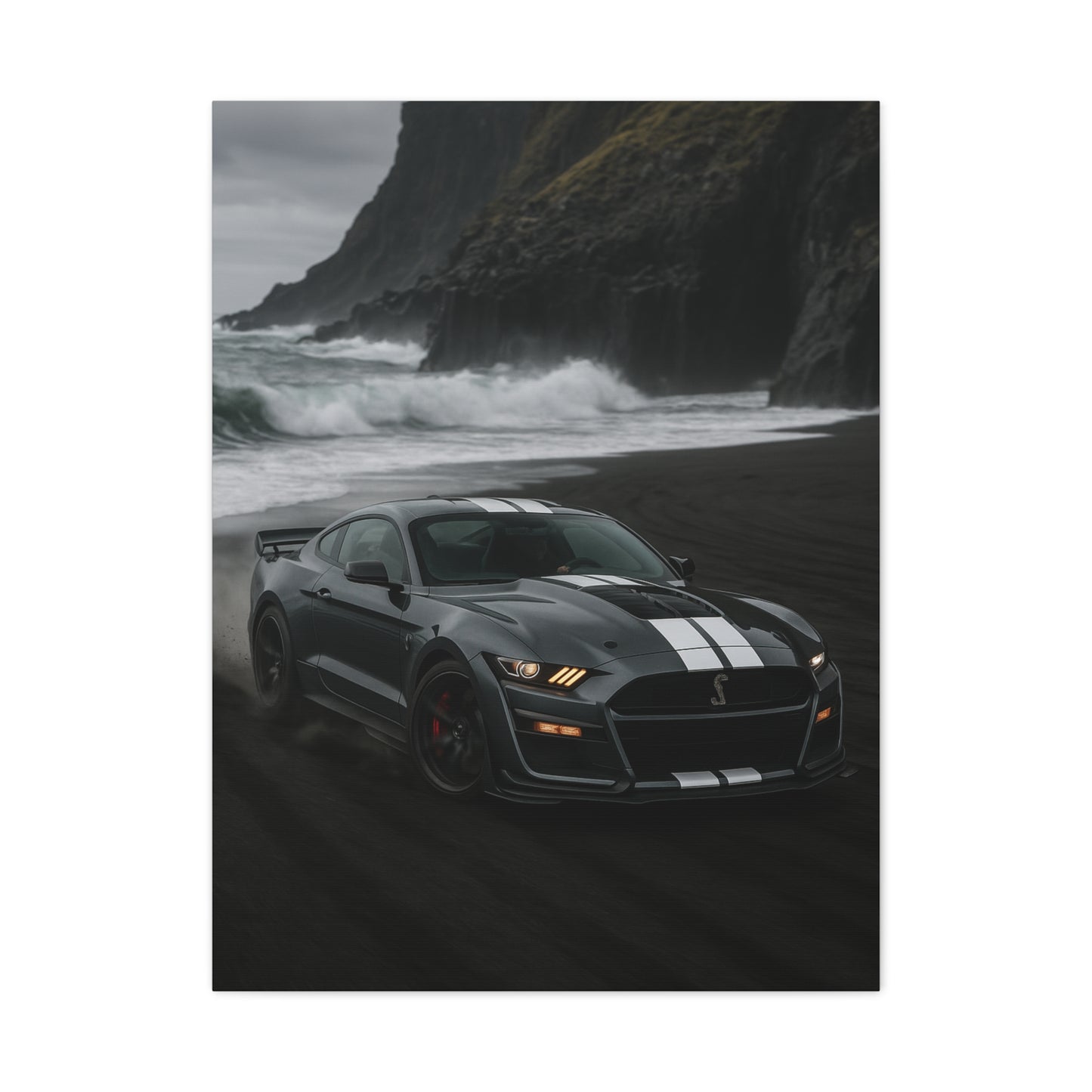 Canvas Print - Ford Shelby GT500 Volcanic Beach Scene