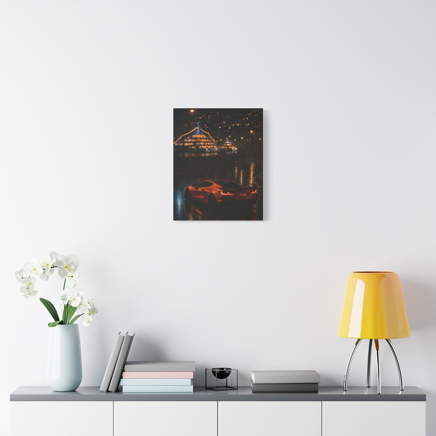 Canvas Print - Corvette C8 Hairpin Turn in Monaco