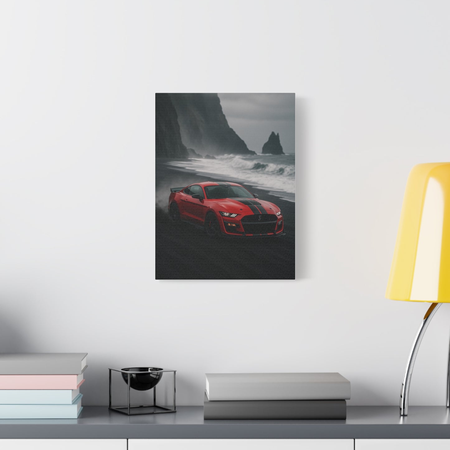 Canvas Print - Ford Shelby GT500 Volcanic Beach Scene