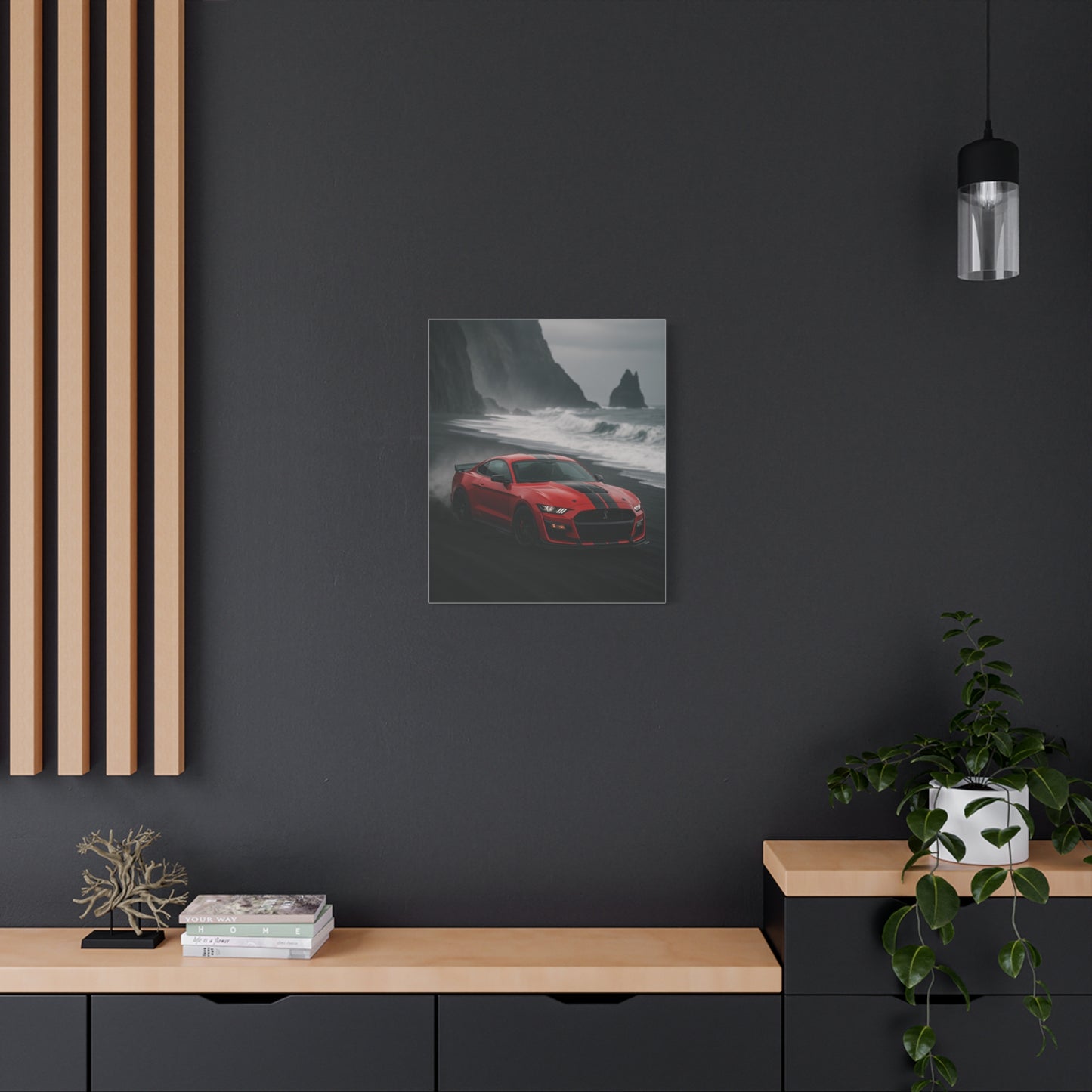 Canvas Print - Ford Shelby GT500 Volcanic Beach Scene