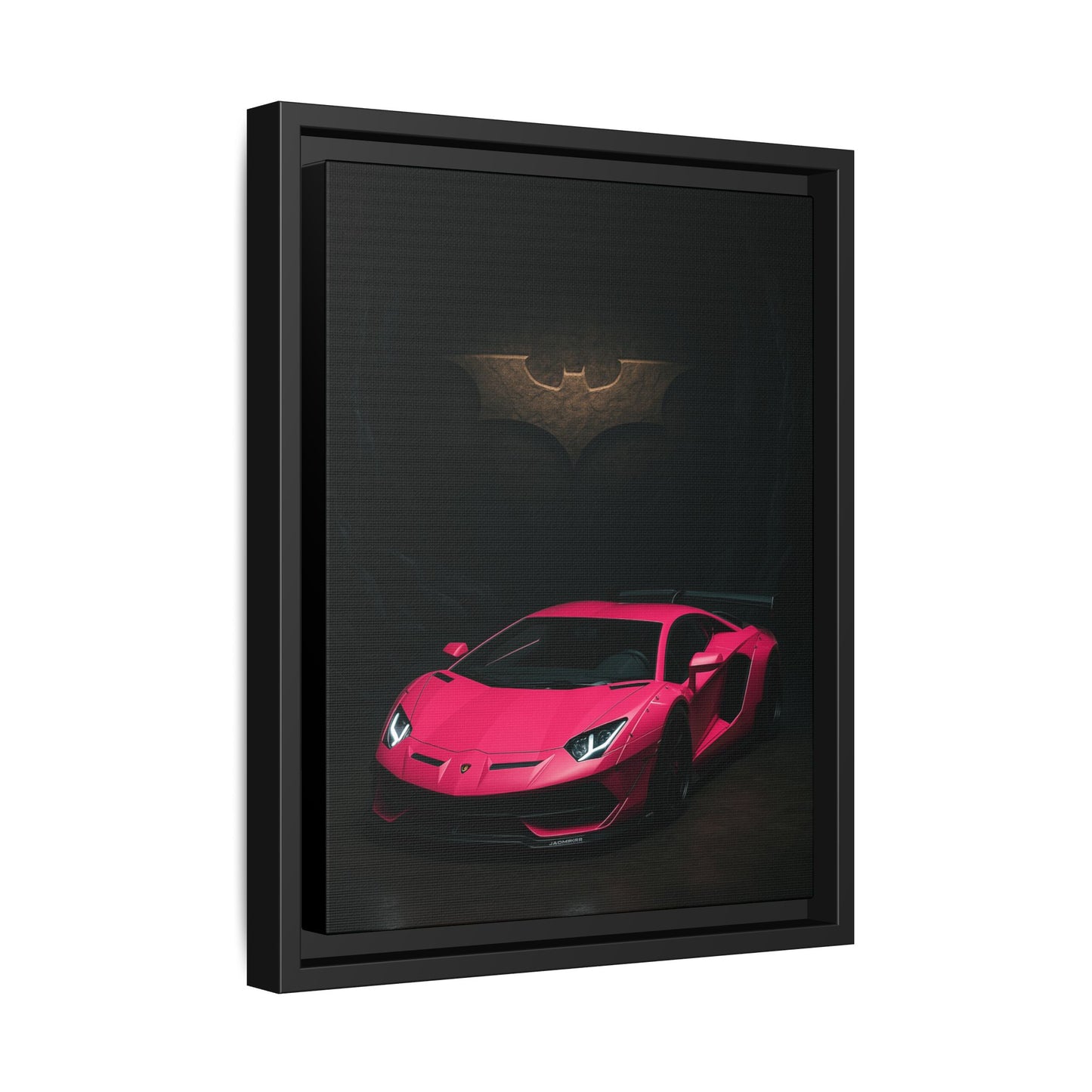 Pink Liberty Walk Wide Body Lamborghini Aventador Matte Canvas Framed