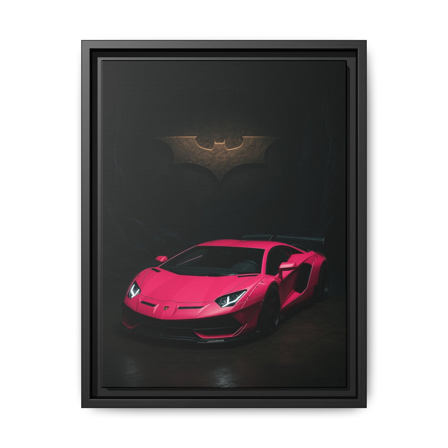 Pink Liberty Walk Wide Body Lamborghini Aventador Matte Canvas Framed