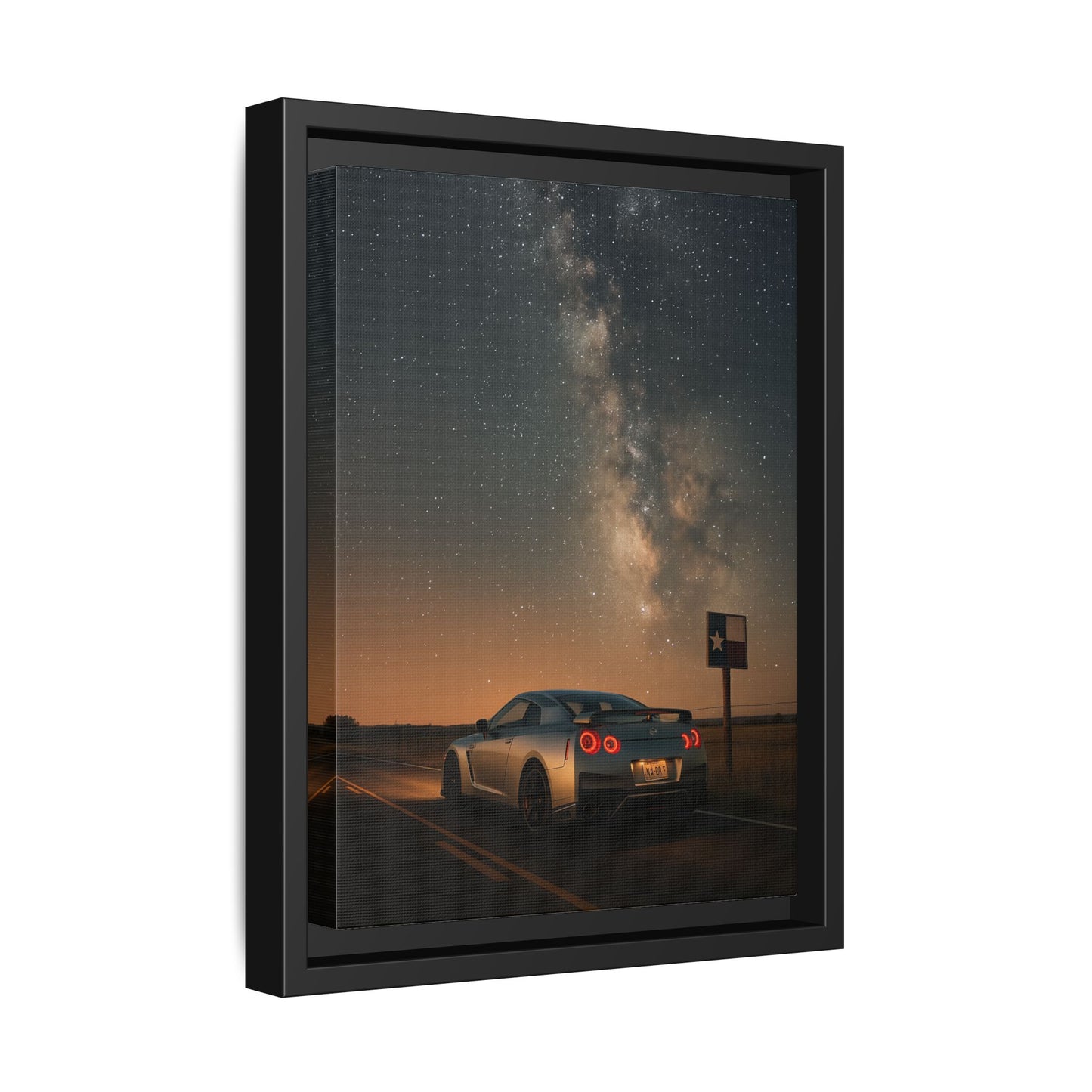 Canvas Print - Nissan GTR R35 Under Night Sky