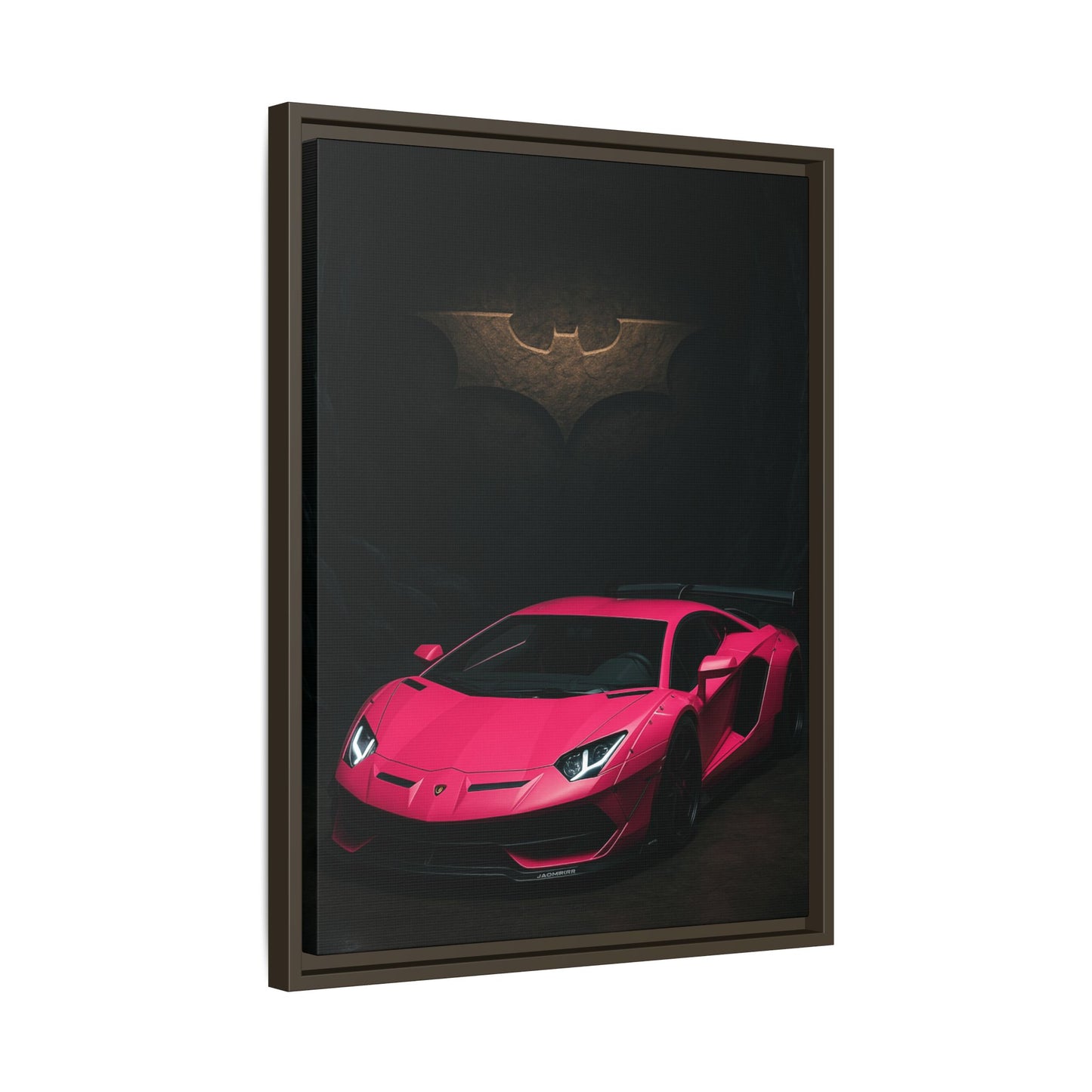 Pink Liberty Walk Wide Body Lamborghini Aventador Matte Canvas Framed