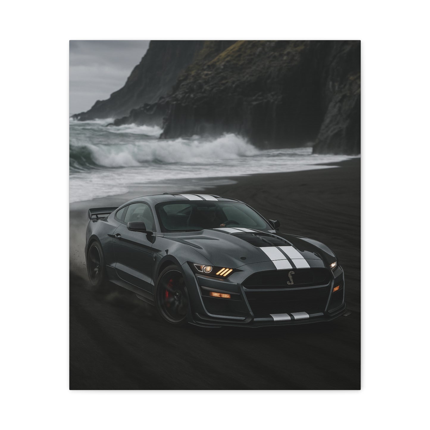 Canvas Print - Ford Shelby GT500 Volcanic Beach Scene