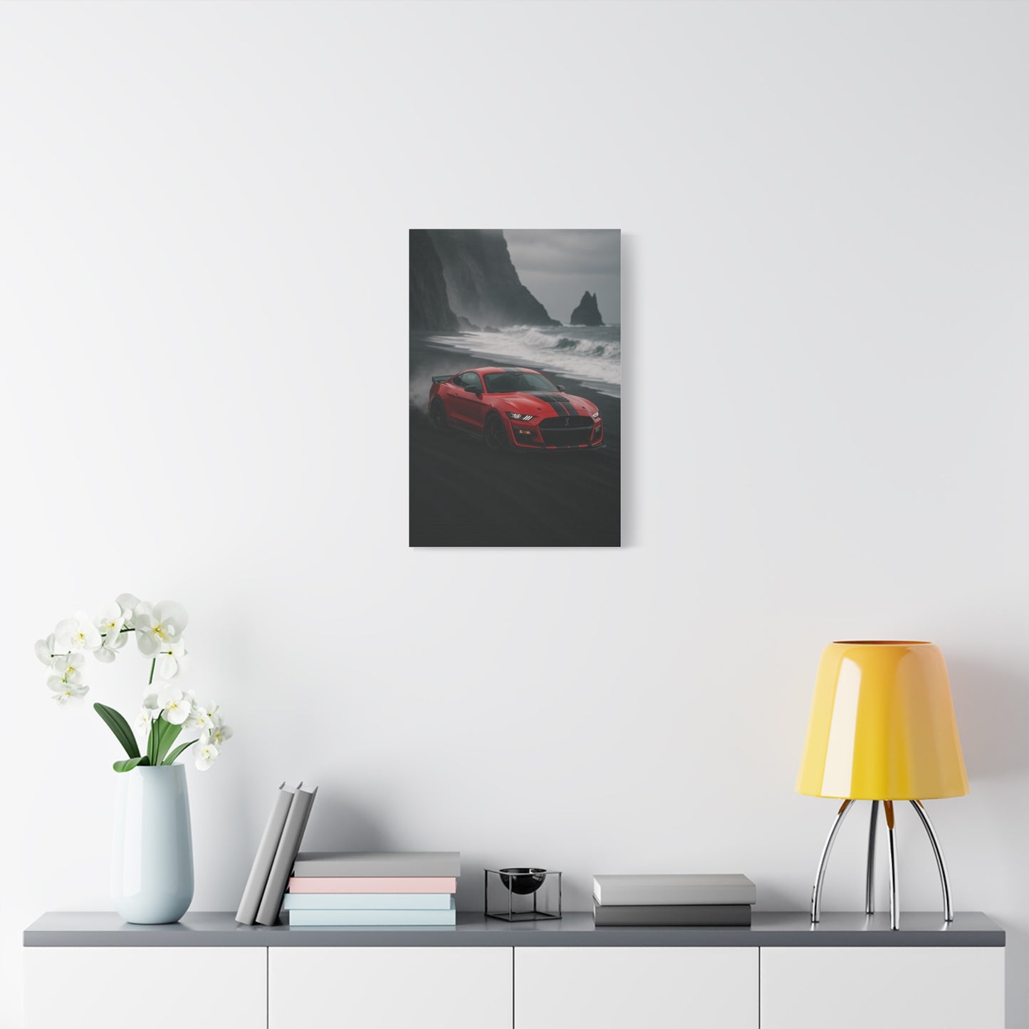 Canvas Print - Ford Shelby GT500 Volcanic Beach Scene