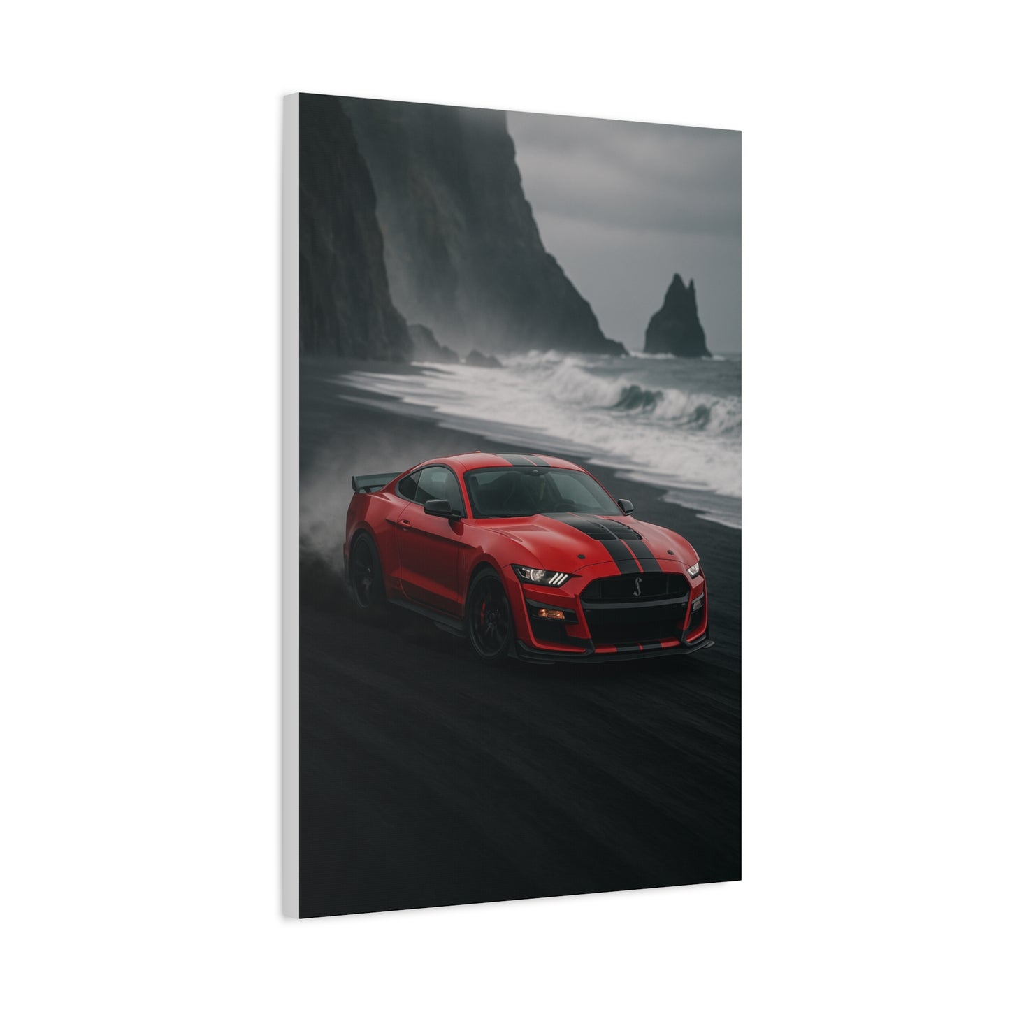 Canvas Print - Ford Shelby GT500 Volcanic Beach Scene